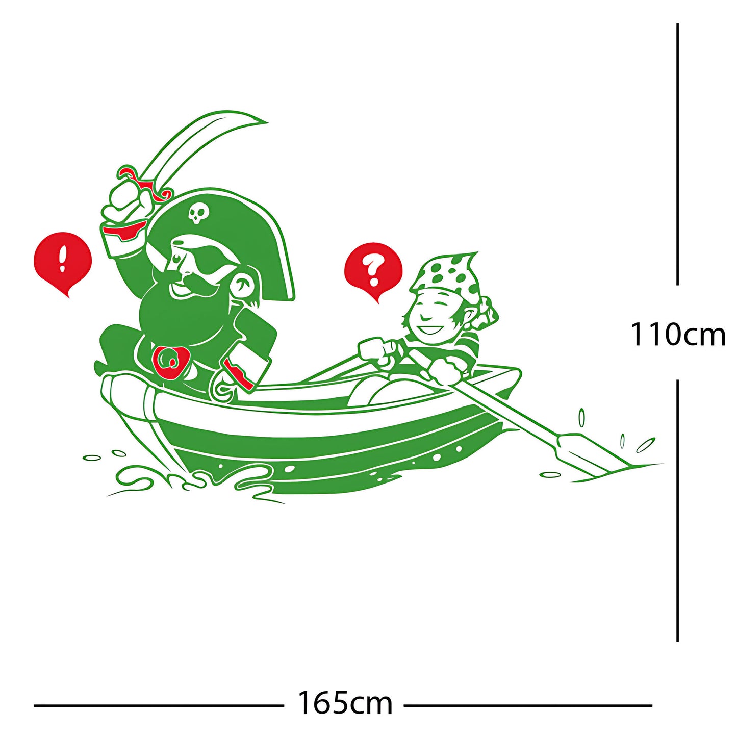 Pirate, Boat and Cabin Boy Wall sticker