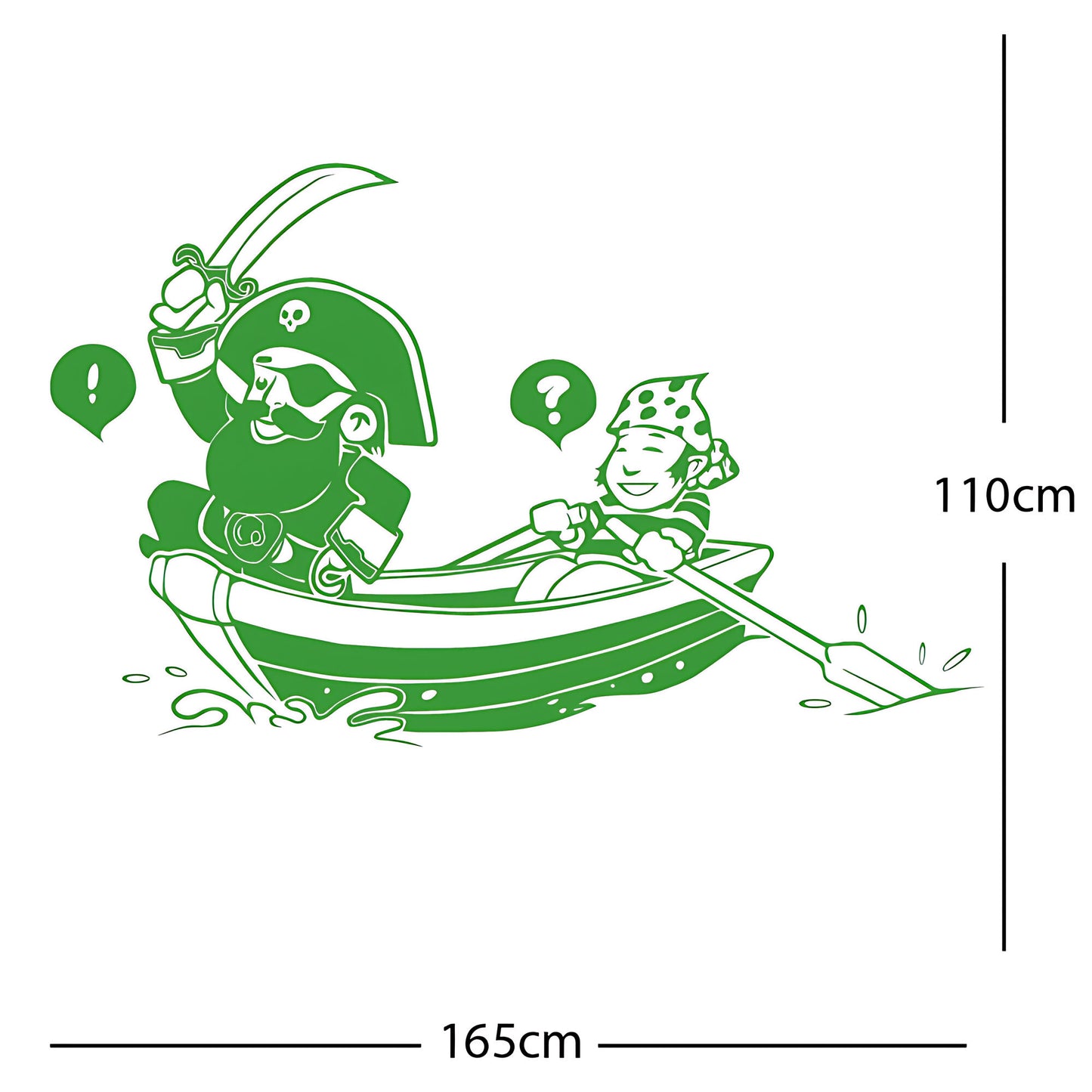 Pirate, Boat and Cabin Boy Wall sticker