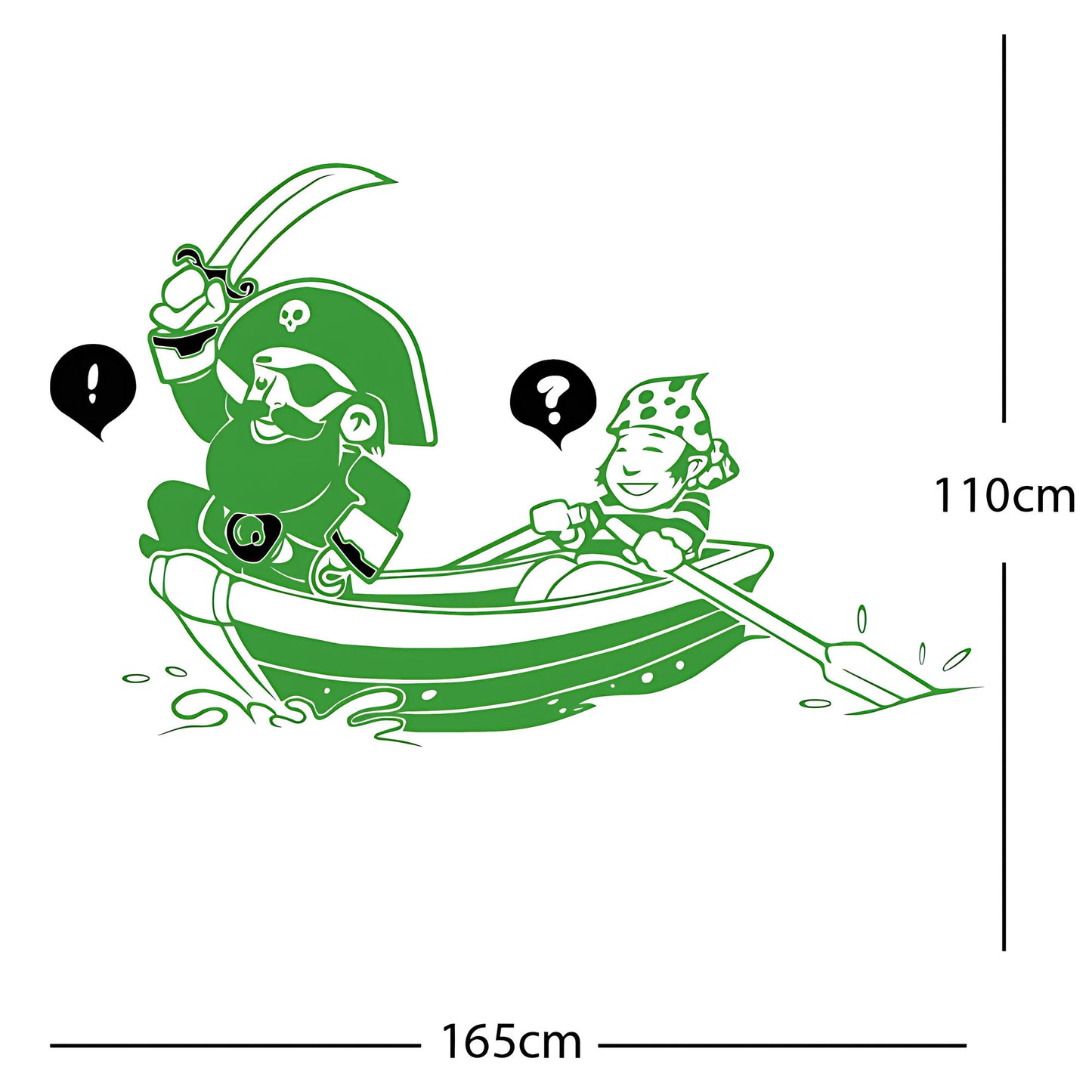 Pirate, Boat and Cabin Boy Wall sticker