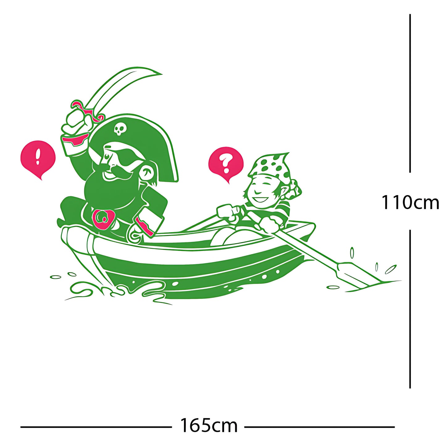 Pirate, Boat and Cabin Boy Wall sticker