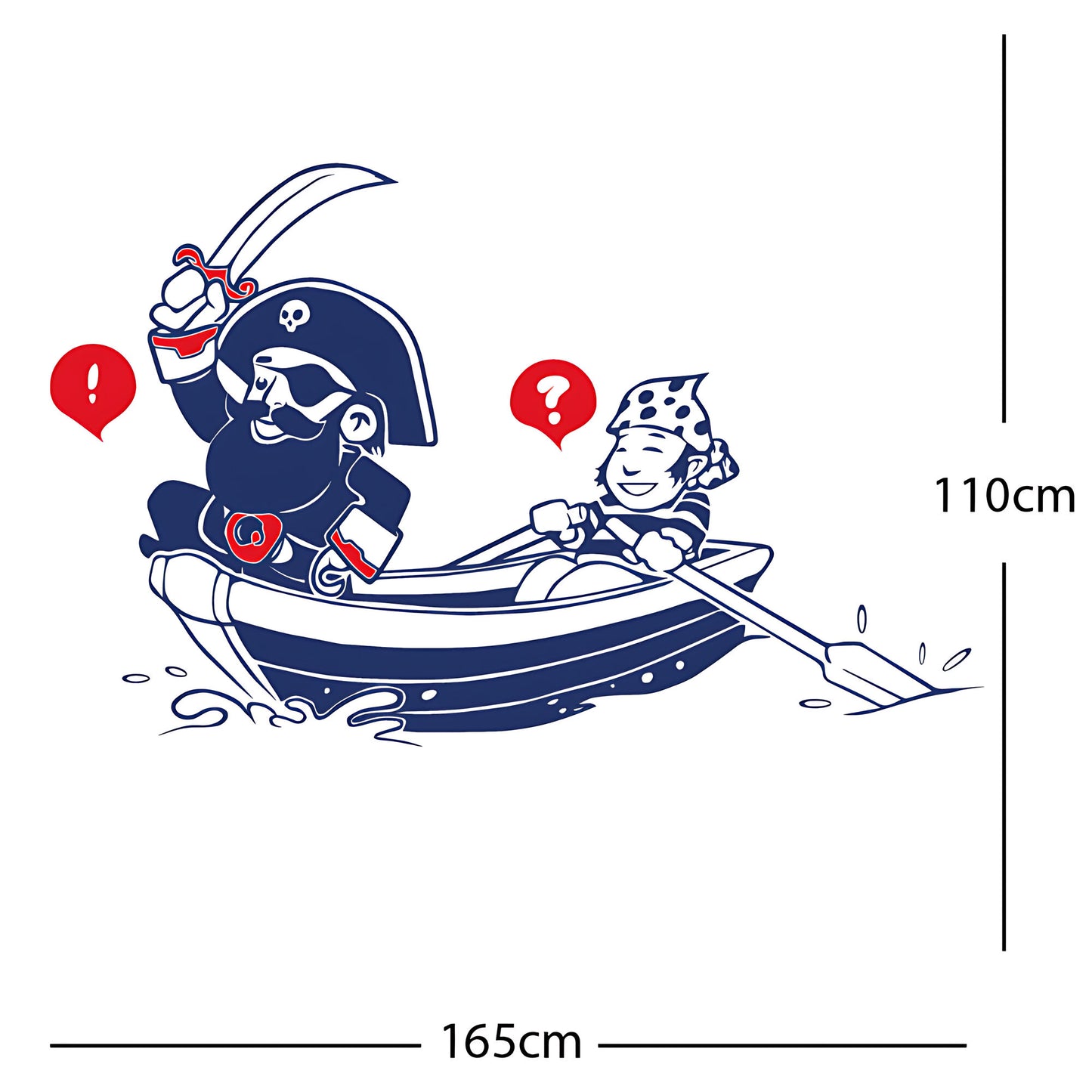 Pirate, Boat and Cabin Boy Wall sticker