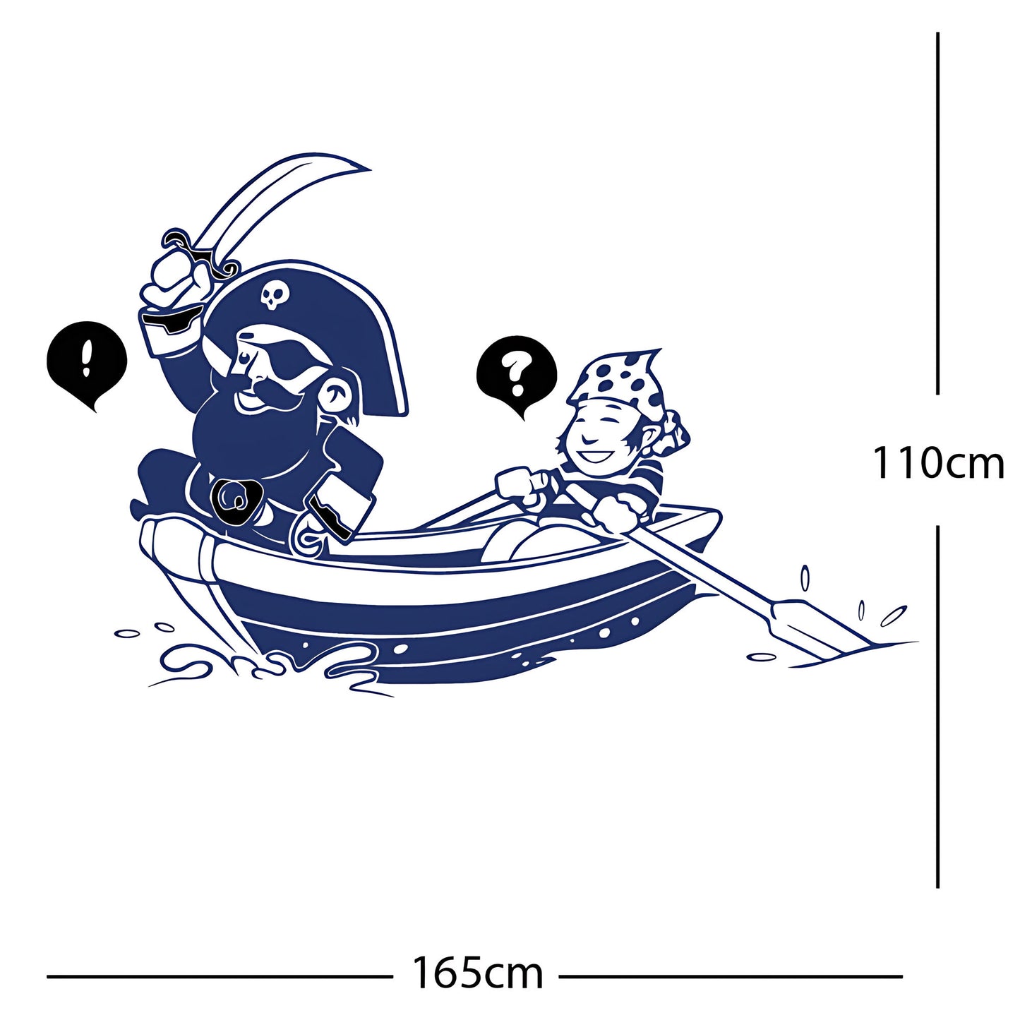 Pirate, Boat and Cabin Boy Wall sticker