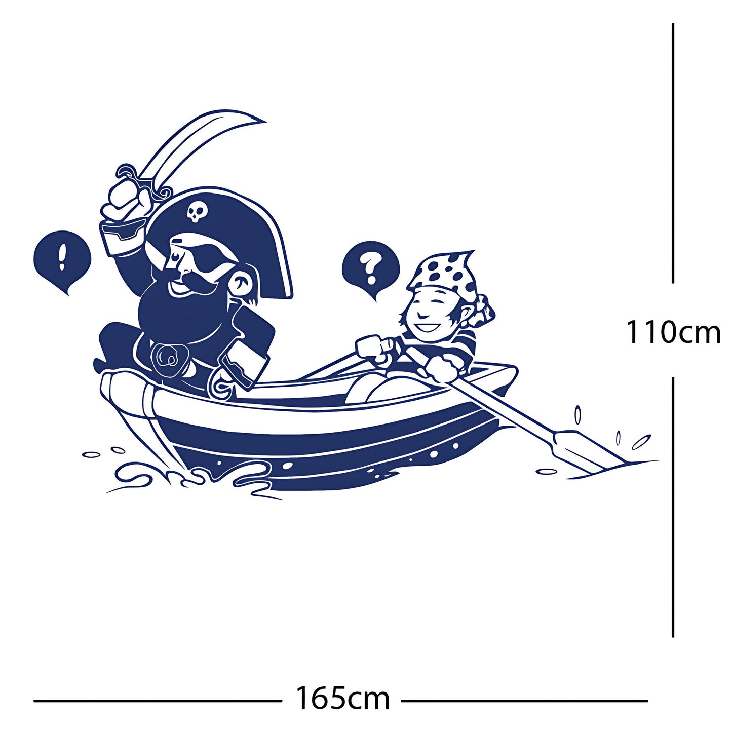 Pirate, Boat and Cabin Boy Wall sticker