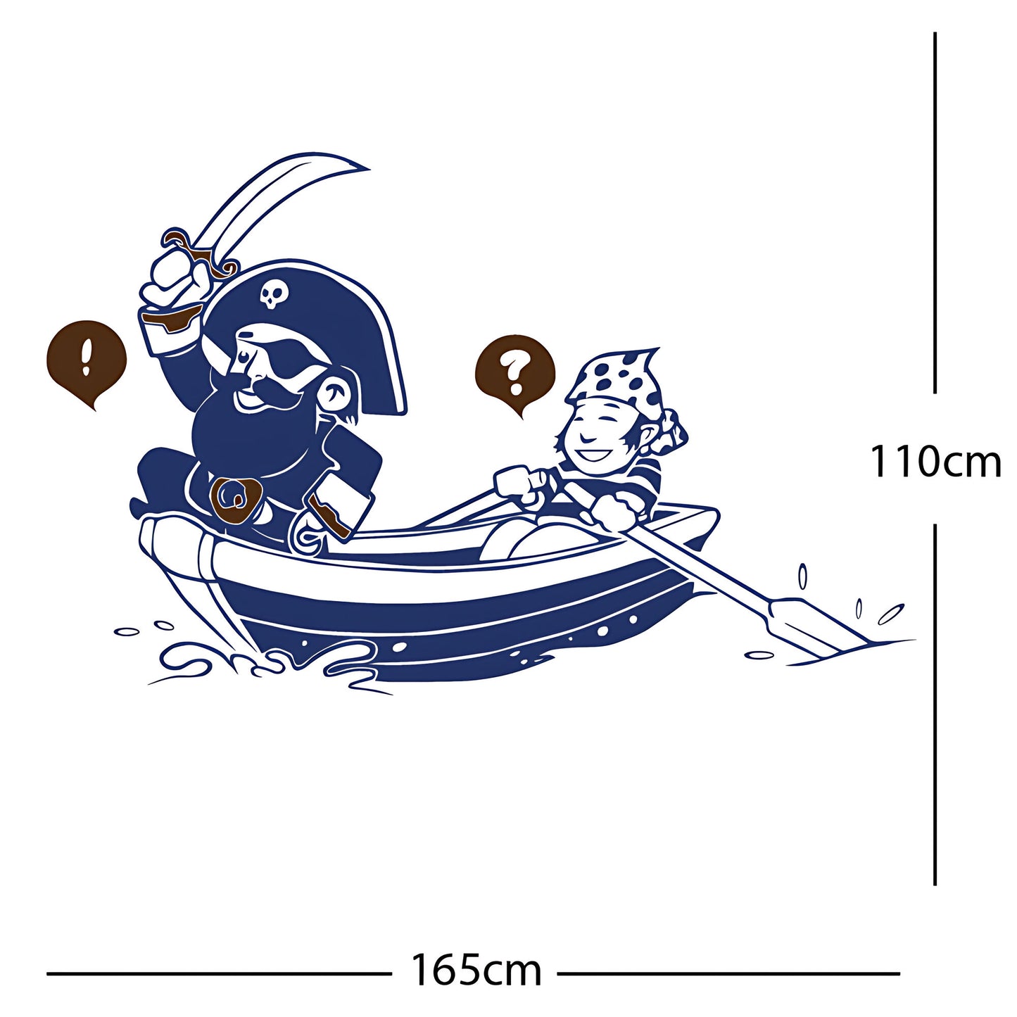 Pirate, Boat and Cabin Boy Wall sticker