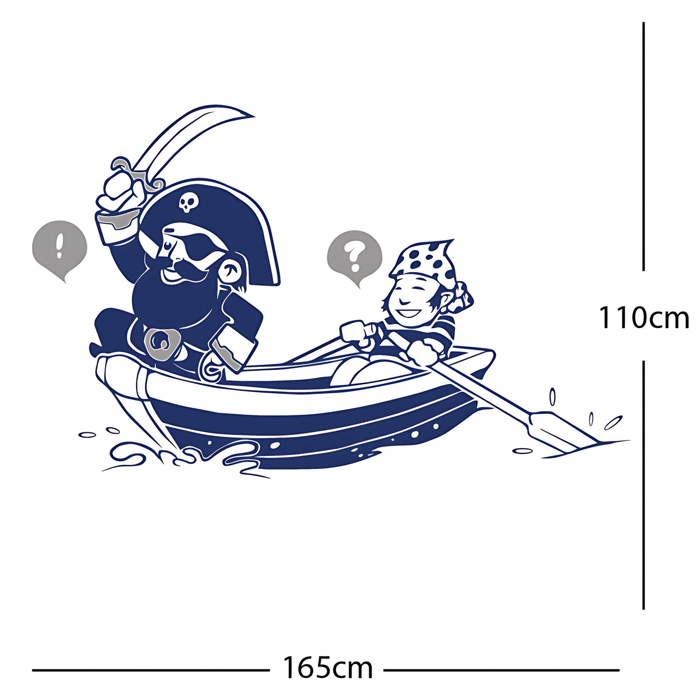Pirate, Boat and Cabin Boy Wall sticker