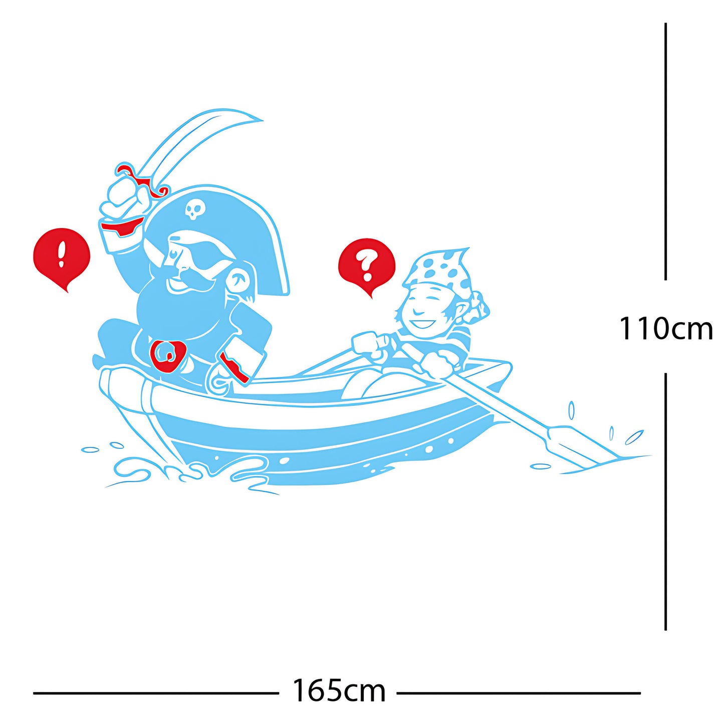 Pirate, Boat and Cabin Boy Wall sticker