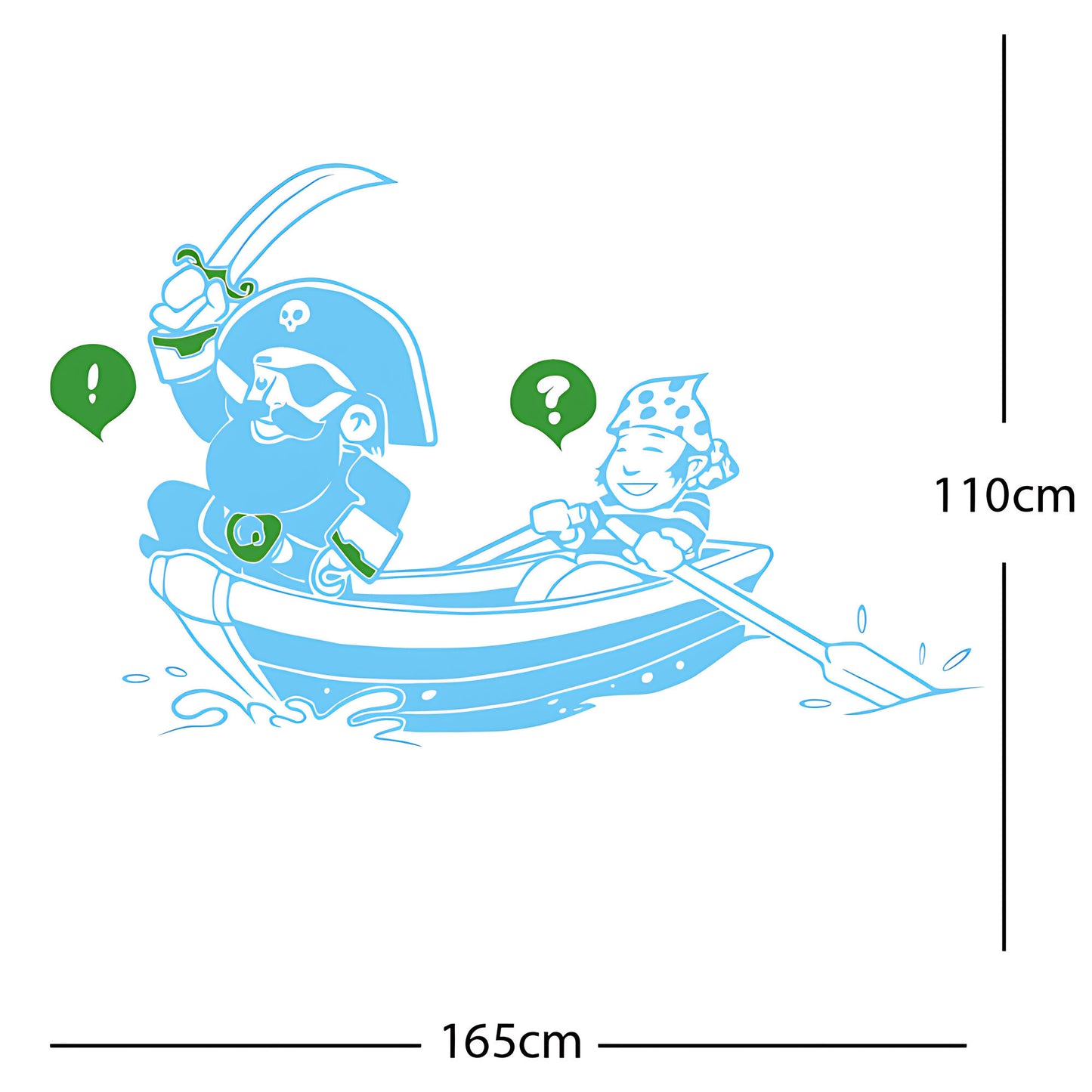 Pirate, Boat and Cabin Boy Wall sticker