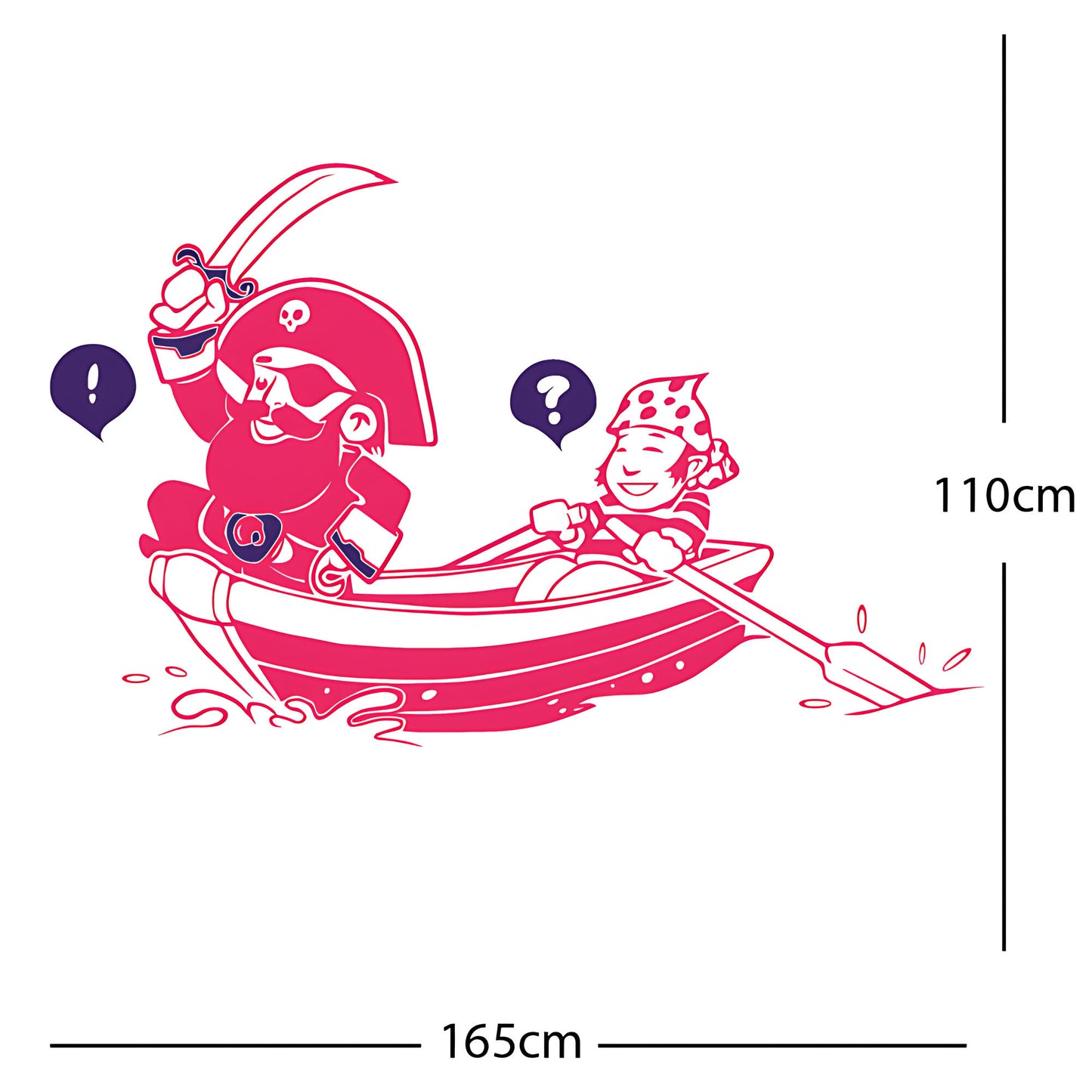 Pirate, Boat and Cabin Boy Wall sticker