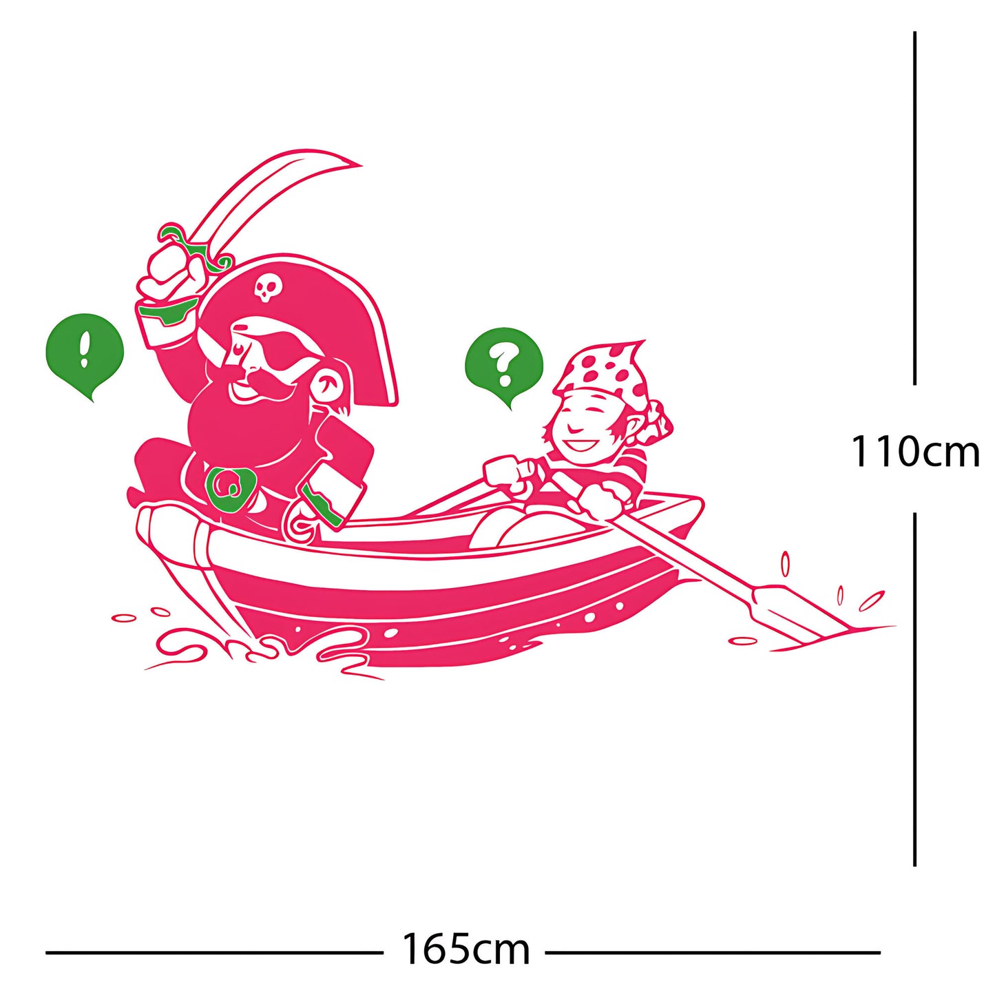 Pirate, Boat and Cabin Boy Wall sticker