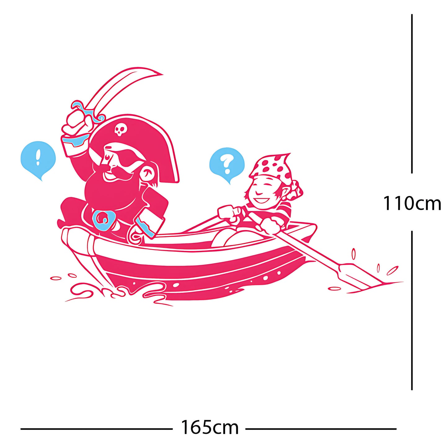 Pirate, Boat and Cabin Boy Wall sticker