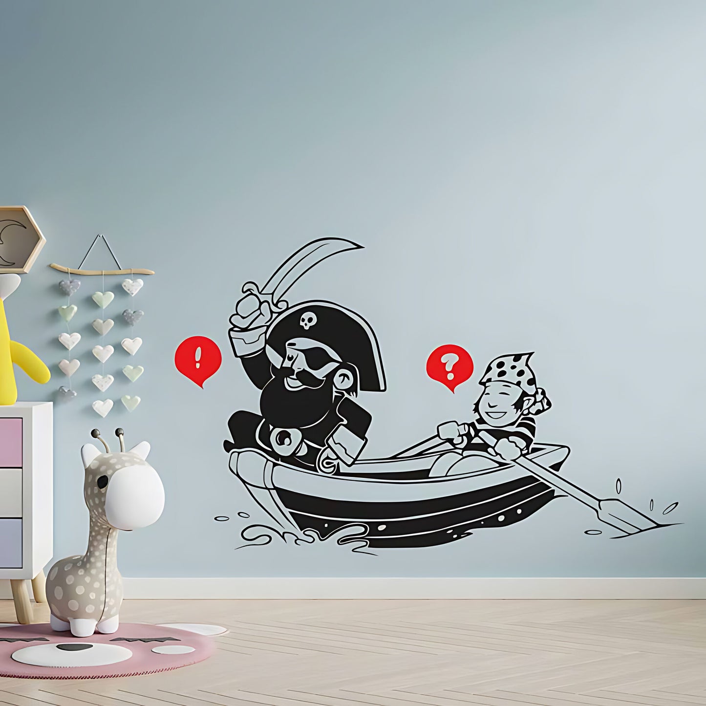 Pirate, Boat and Cabin Boy Wall sticker