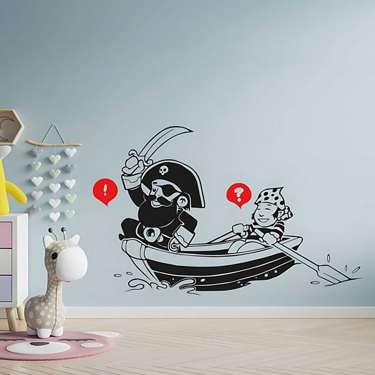 Pirate, Boat and Cabin Boy Wall sticker