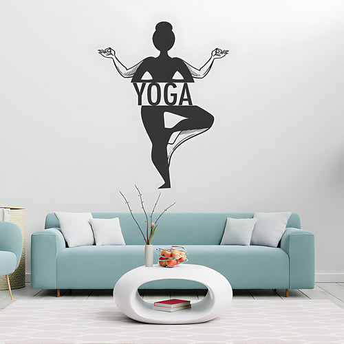 Spiritual Yoga Wall Sticker - Buddha Meditation Decal
