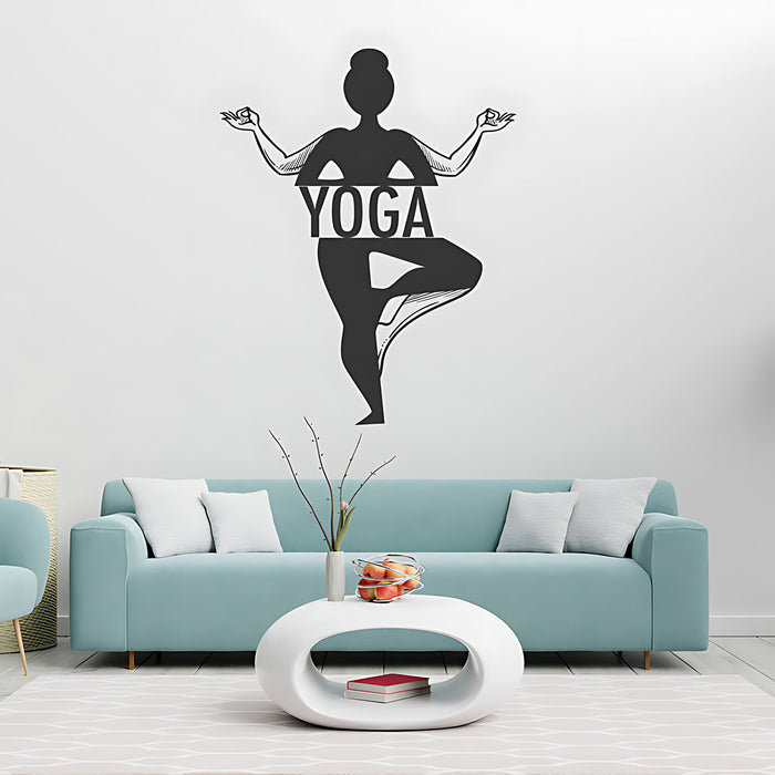 Spiritual Yoga Wall Sticker - Buddha Meditation Decal