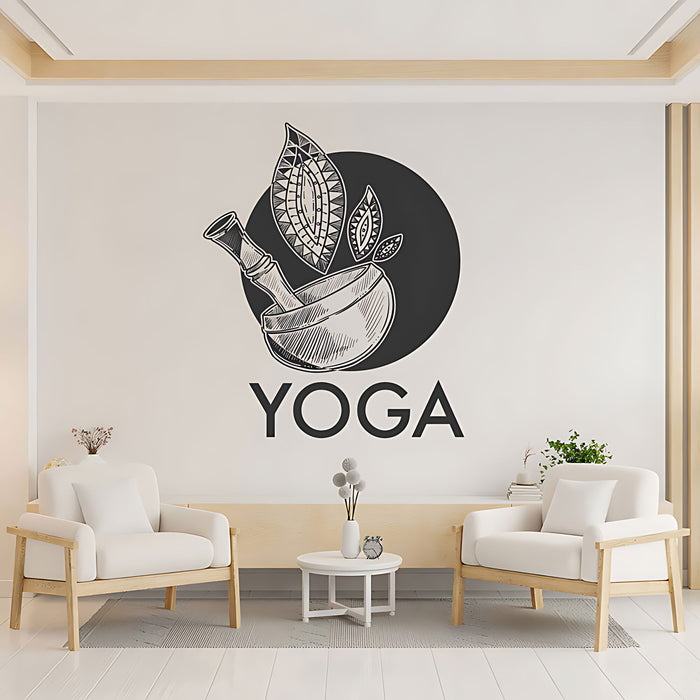 Calming Yoga Wall Sticker - Namaste Buddha Decal