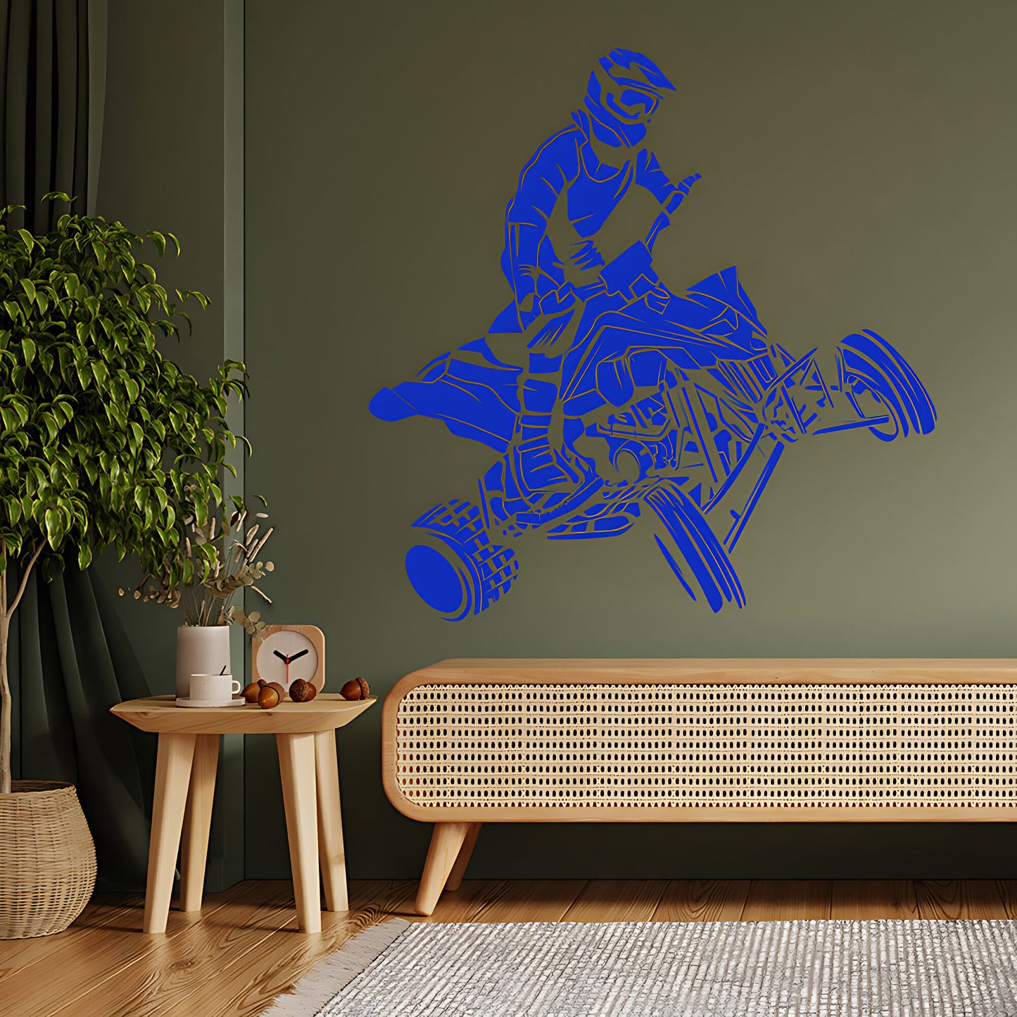 Quad Bike Wall Sticker - Dirt Motorbike Decal for Boys' Bedroom Decor