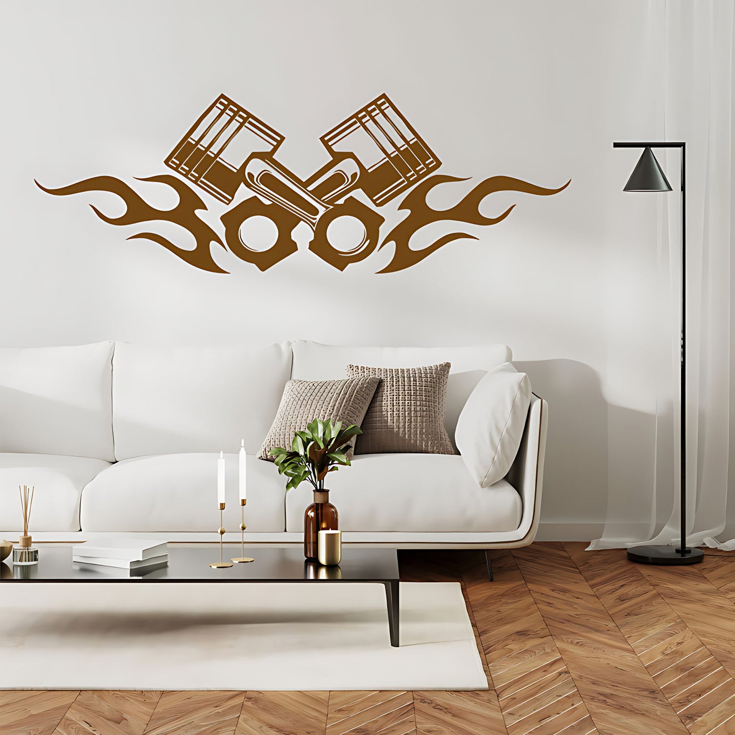 Piston Motocross Motorbike Wall Sticker