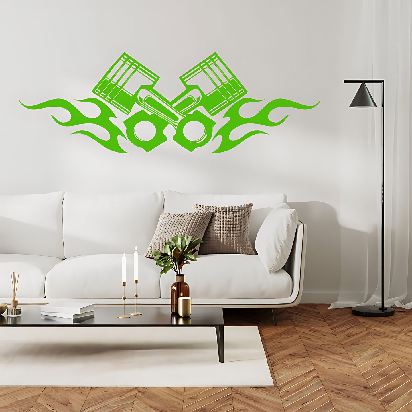 Piston Motocross Motorbike Wall Sticker