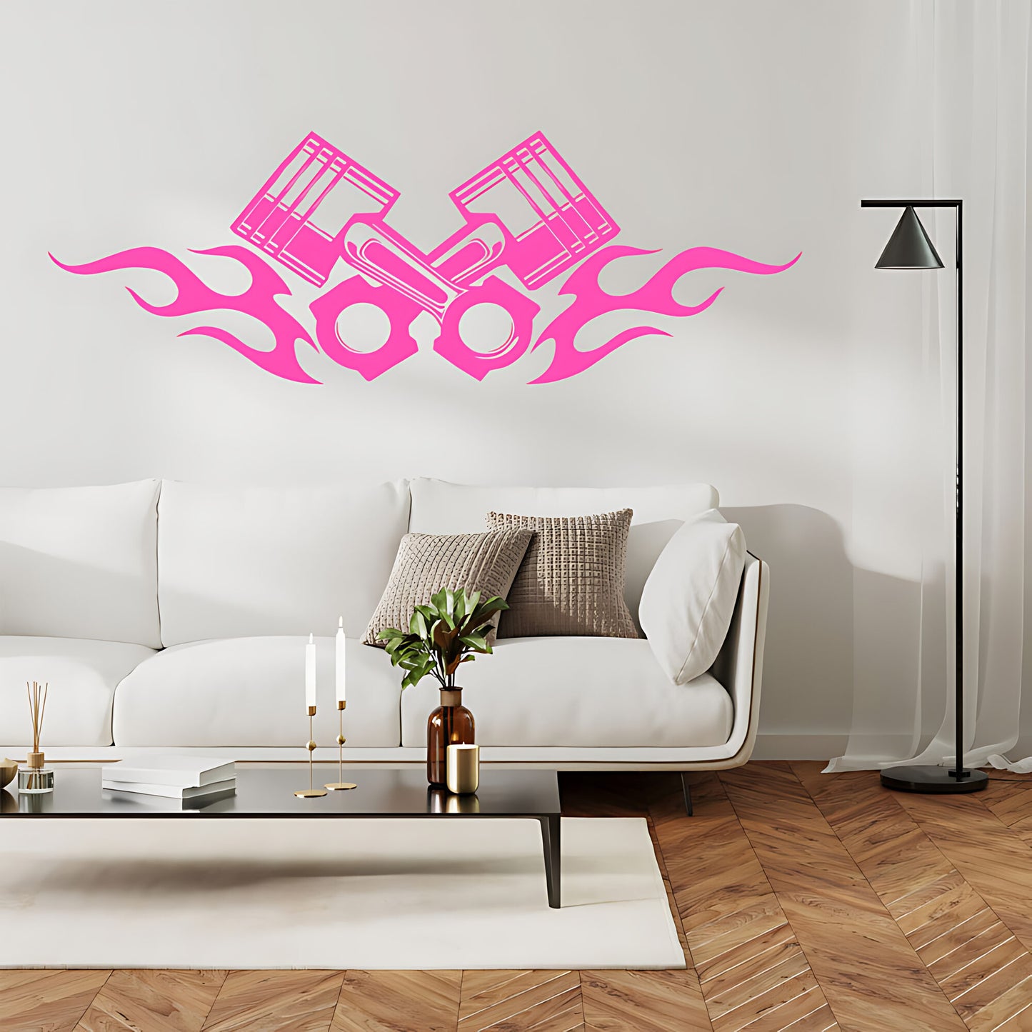 Piston Motocross Motorbike Wall Sticker