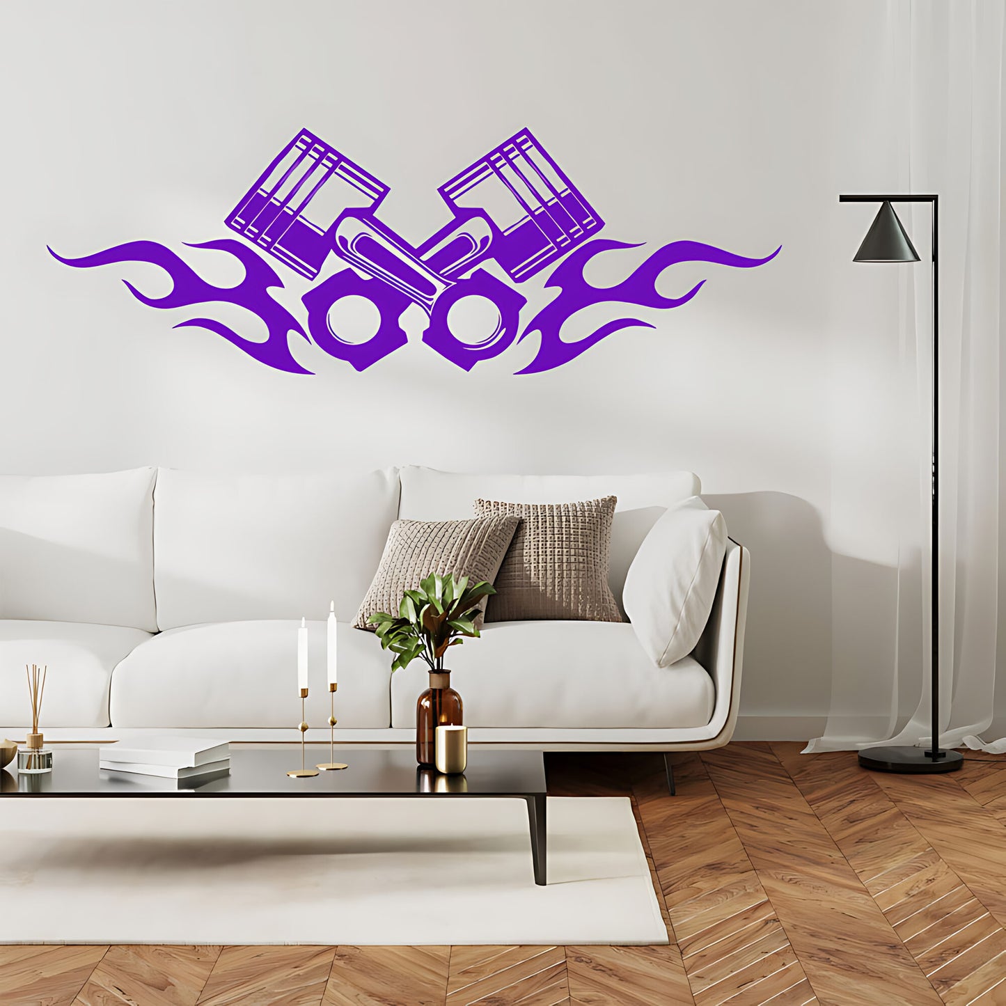 Piston Motocross Motorbike Wall Sticker
