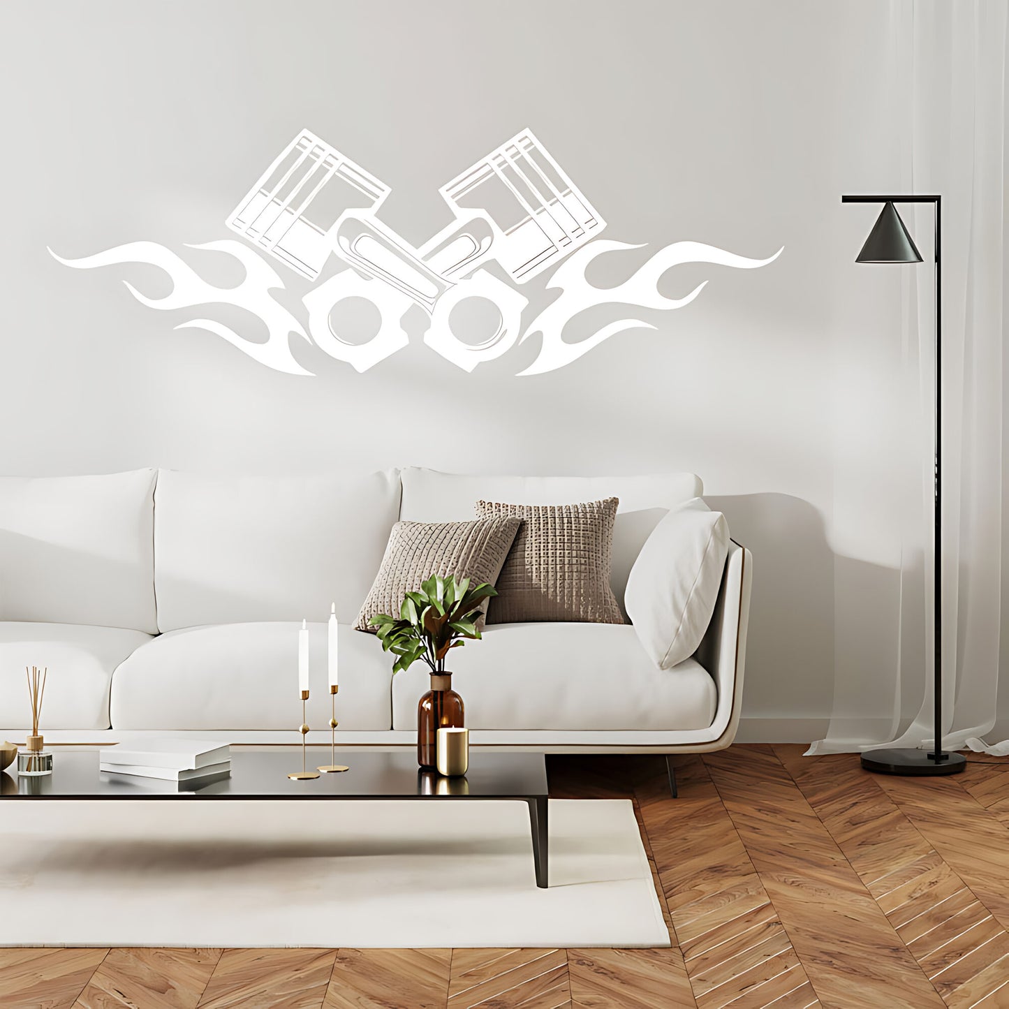 Piston Motocross Motorbike Wall Sticker