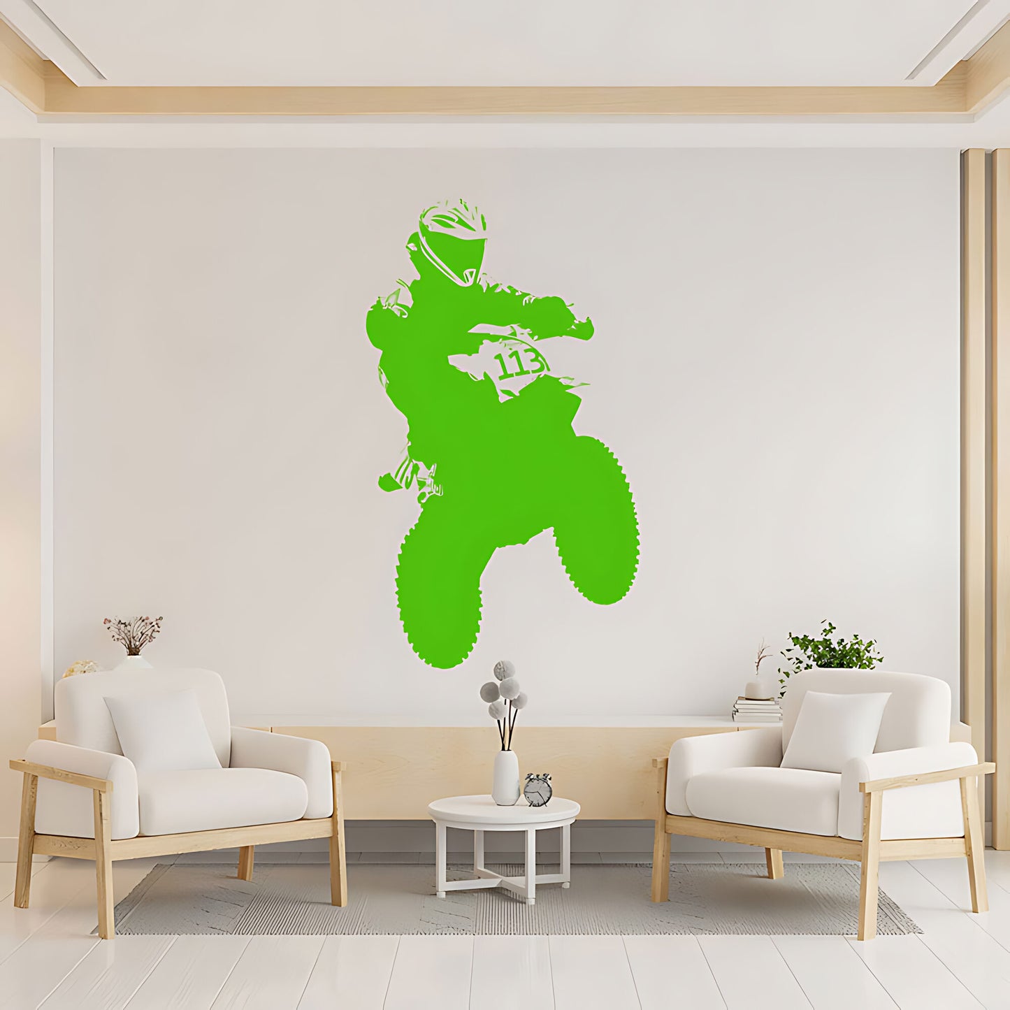 Motocross Dirt Motorbike Wall Sticker - Vinyl Art for Boys Room