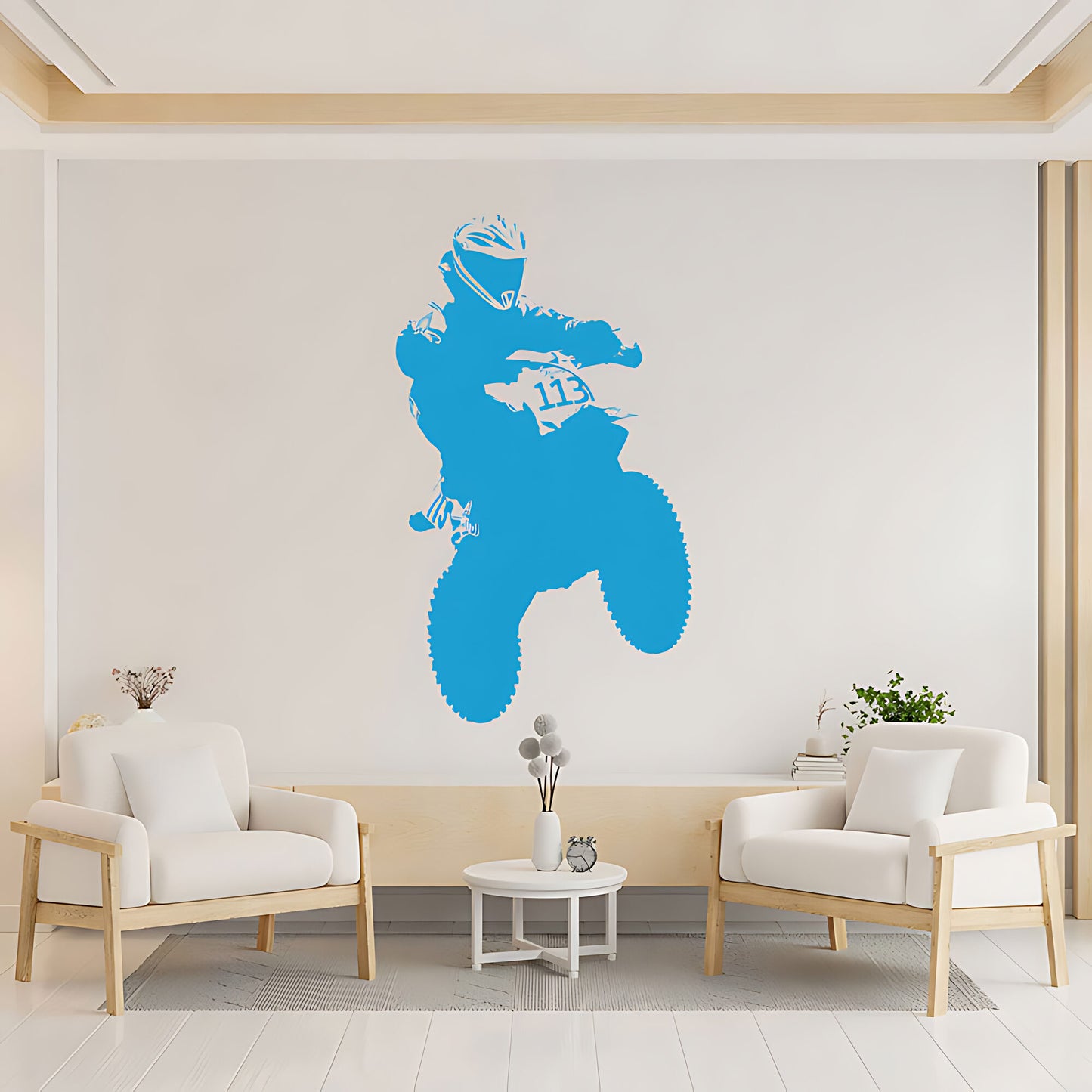 Motocross Dirt Motorbike Wall Sticker - Vinyl Art for Boys Room