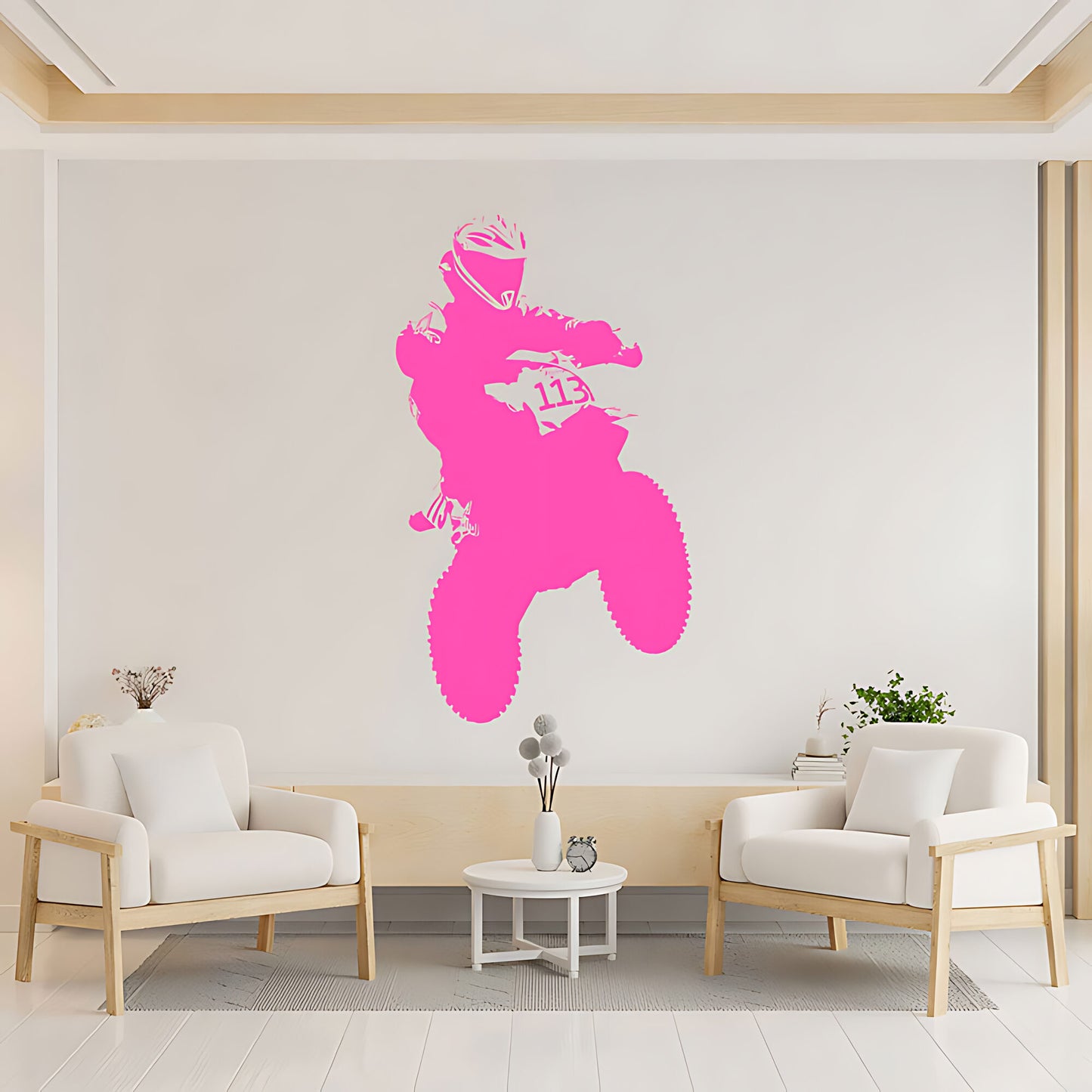 Motocross Dirt Motorbike Wall Sticker - Vinyl Art for Boys Room