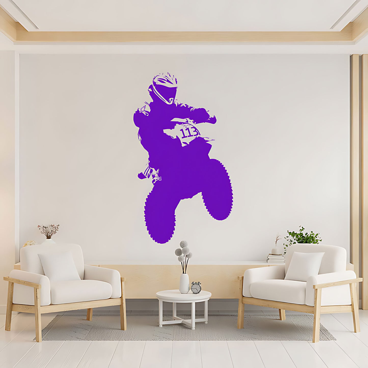 Motocross Dirt Motorbike Wall Sticker - Vinyl Art for Boys Room