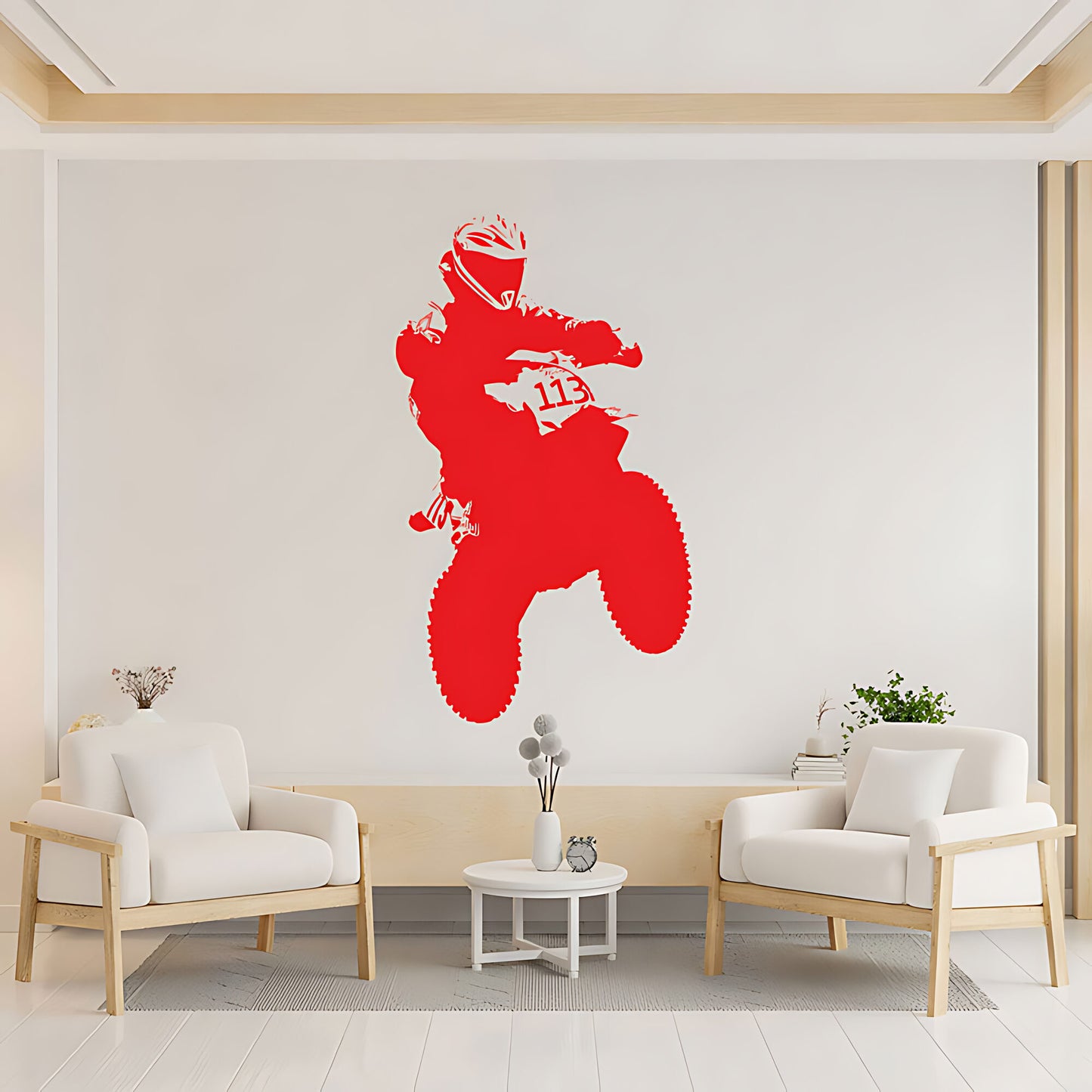 Motocross Dirt Motorbike Wall Sticker - Vinyl Art for Boys Room