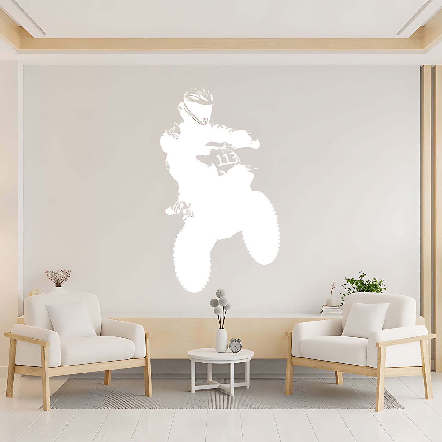 Motocross Dirt Motorbike Wall Sticker - Vinyl Art for Boys Room