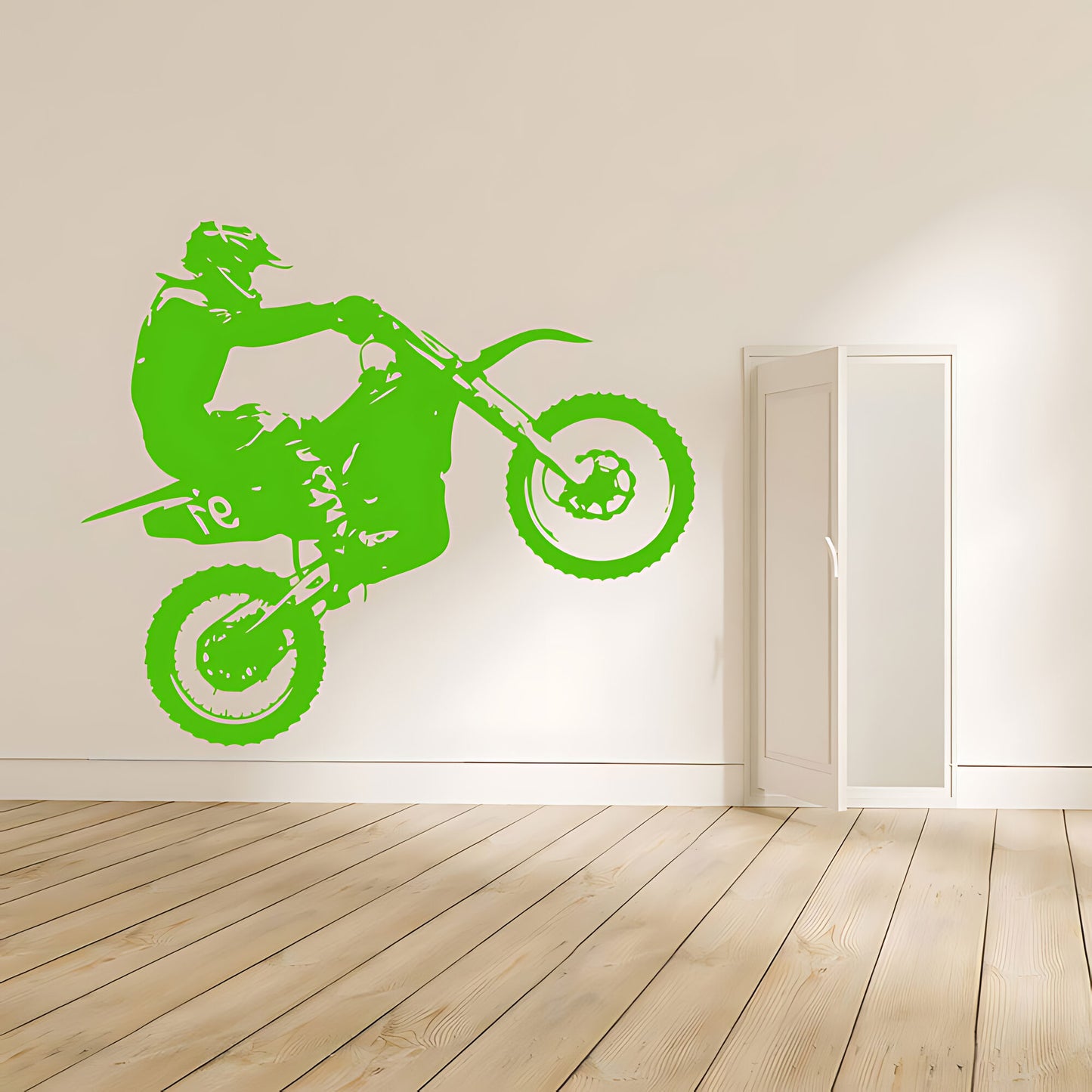 Motocross Dirt Motorbike Wall Decal for Boys' Bedroom Decor