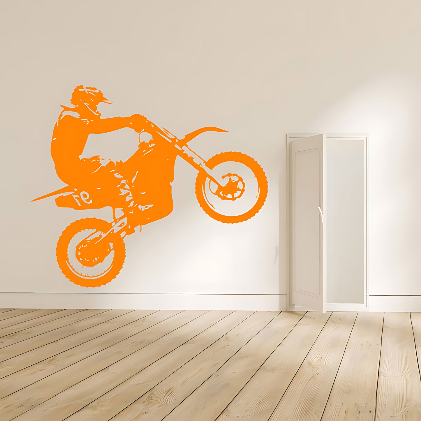 Motocross Dirt Motorbike Wall Decal for Boys' Bedroom Decor