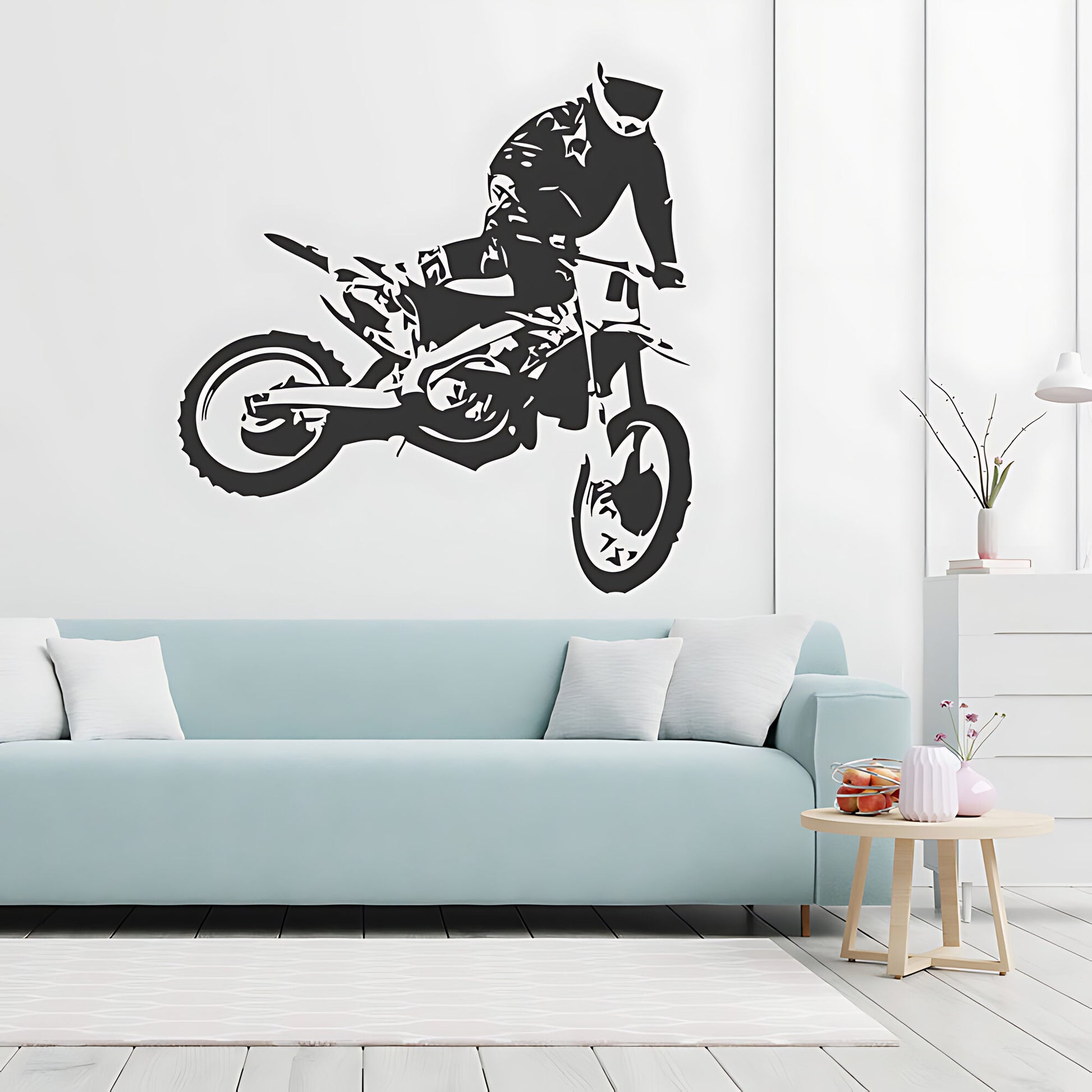 Motocross Dirt Bike Wall Sticker - Boys Bedroom Decal