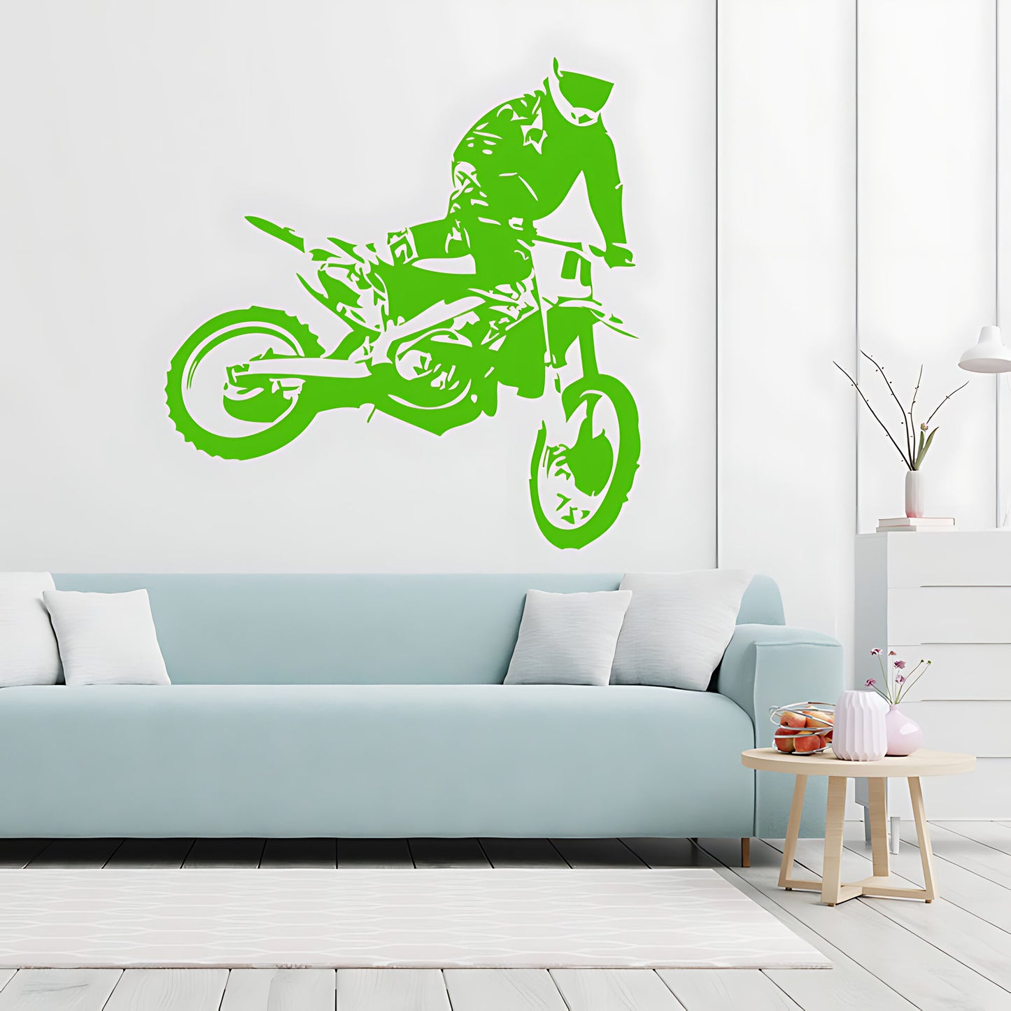 Motocross Dirt Bike Wall Sticker - Boys Bedroom Decal