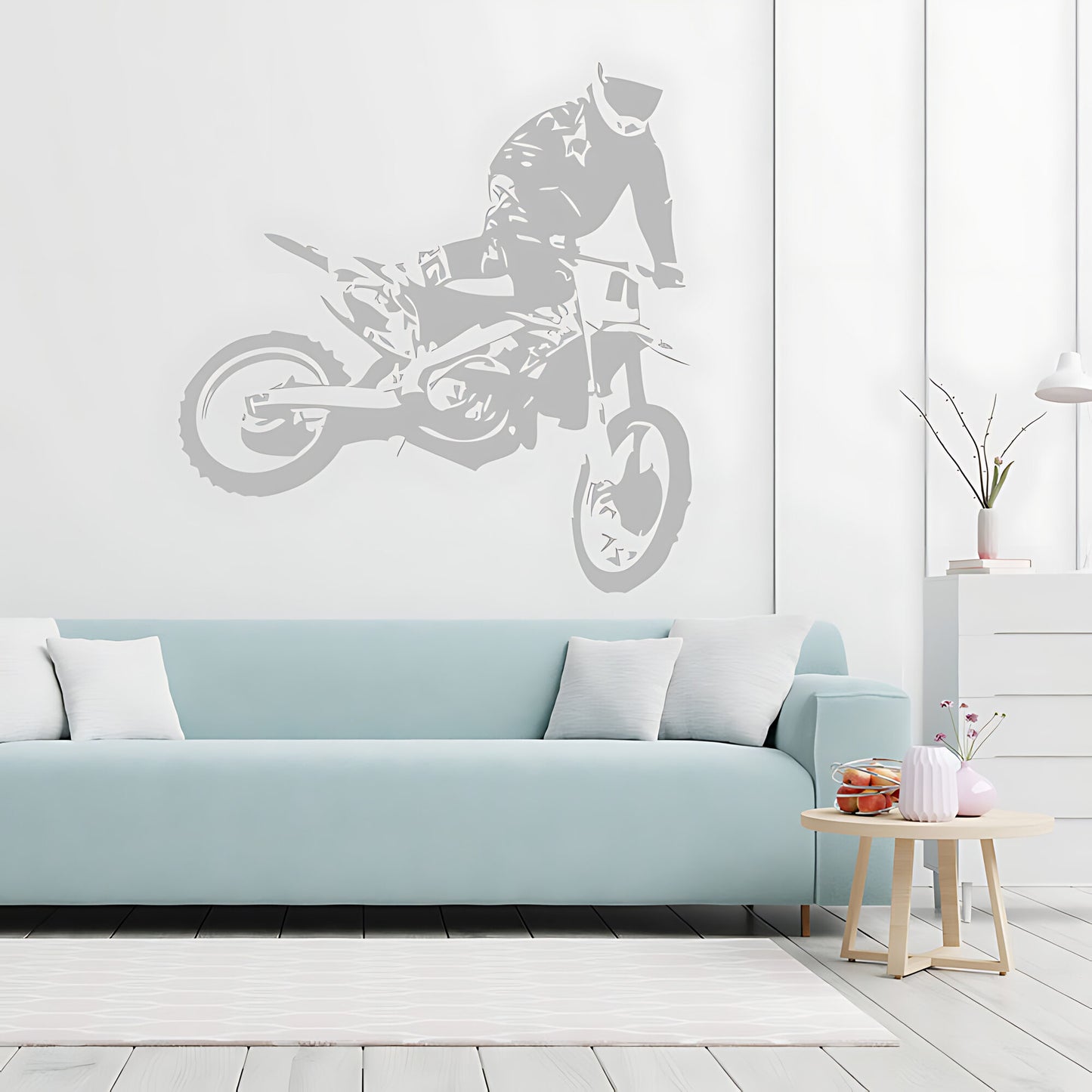 Motocross Dirt Bike Wall Sticker - Boys Bedroom Decal