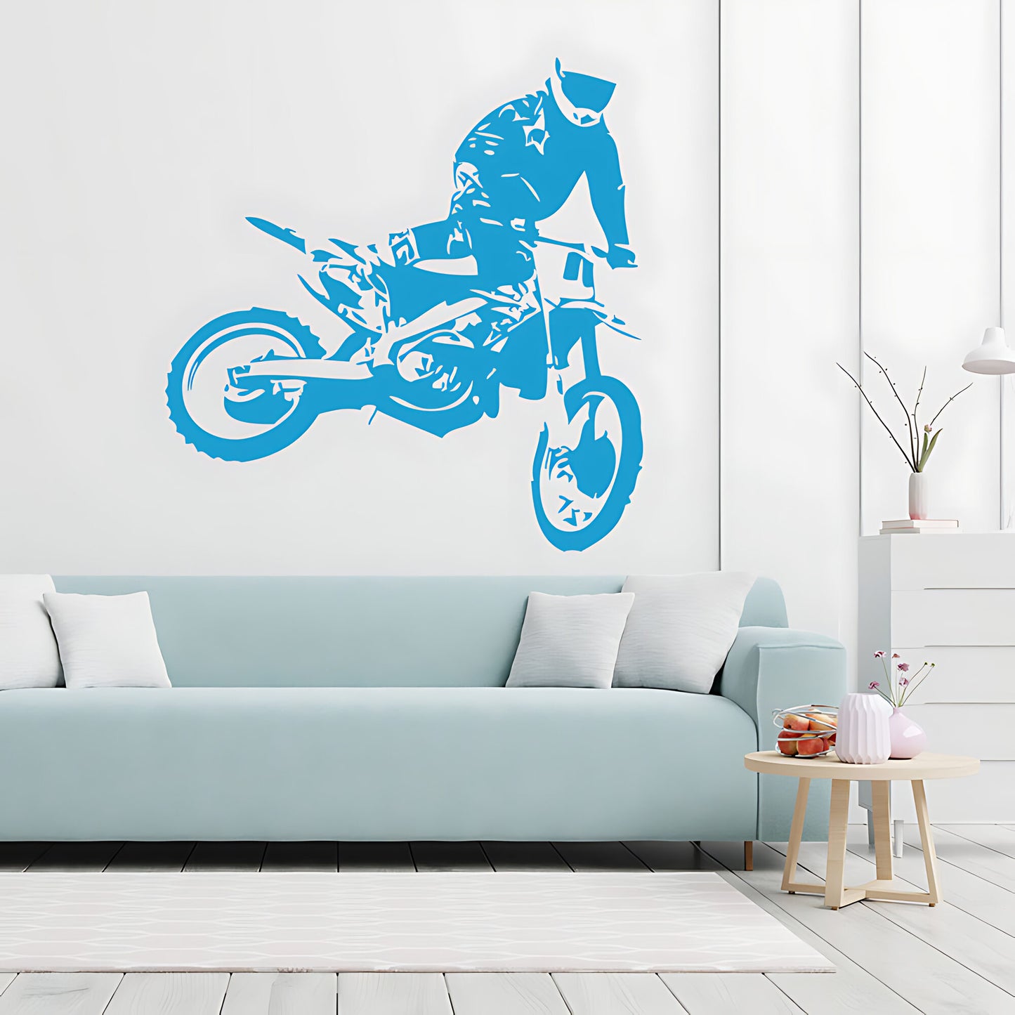Motocross Dirt Bike Wall Sticker - Boys Bedroom Decal