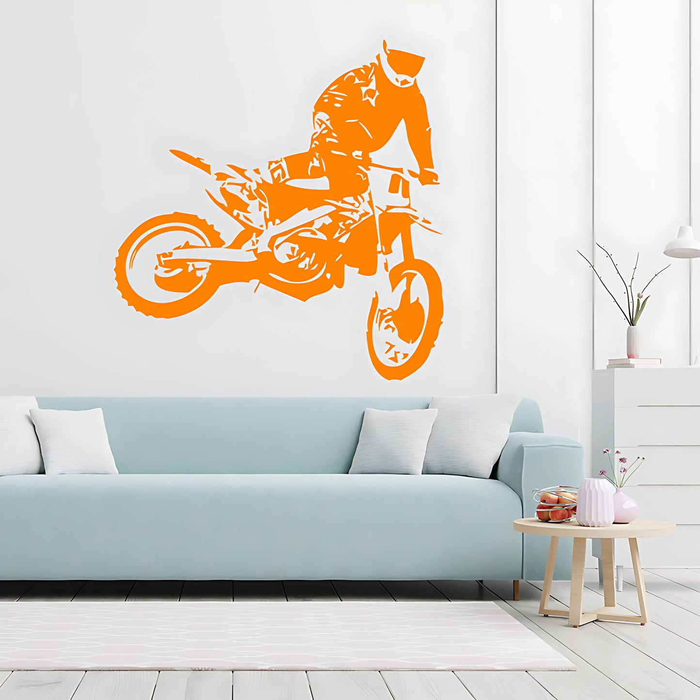 Motocross Dirt Bike Wall Sticker - Boys Bedroom Decal