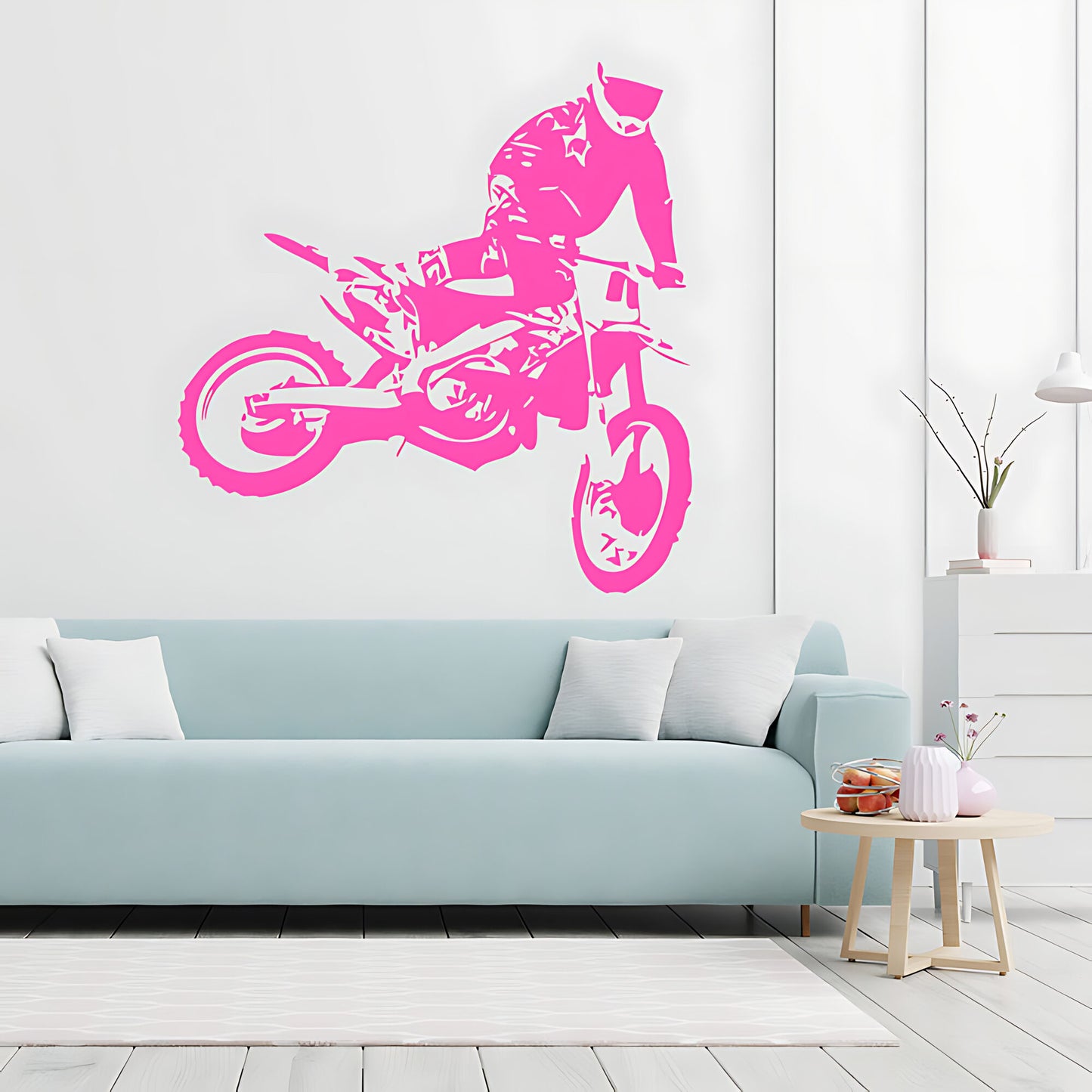 Motocross Dirt Bike Wall Sticker - Boys Bedroom Decal