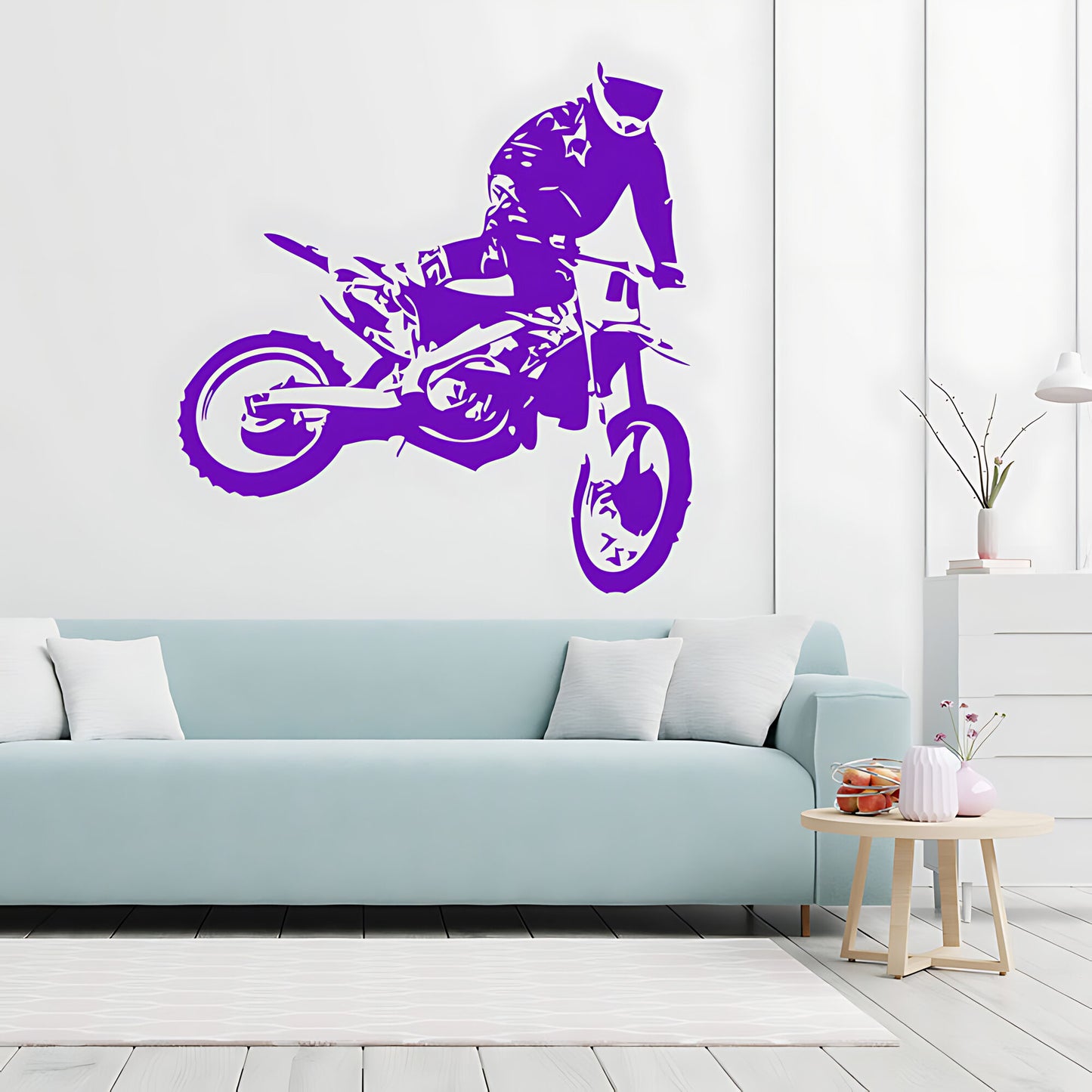 Motocross Dirt Bike Wall Sticker - Boys Bedroom Decal