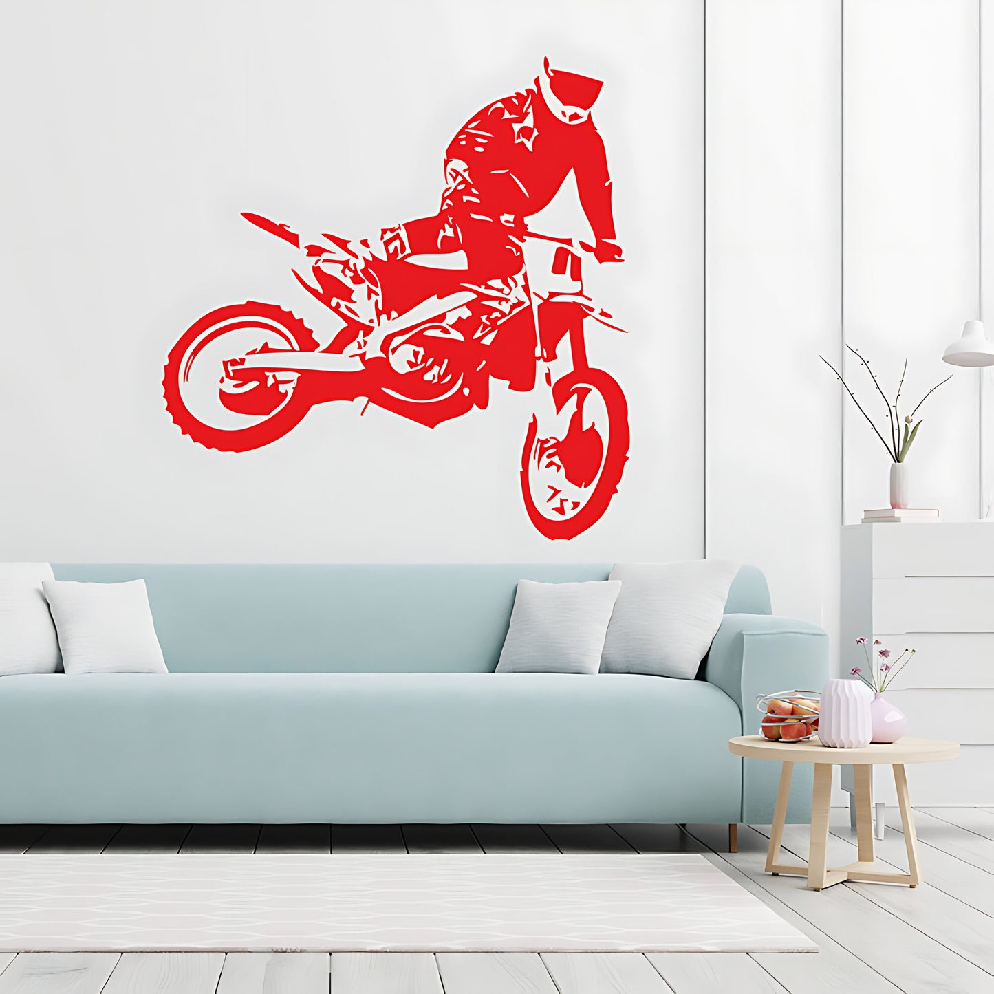 Motocross Dirt Bike Wall Sticker - Boys Bedroom Decal