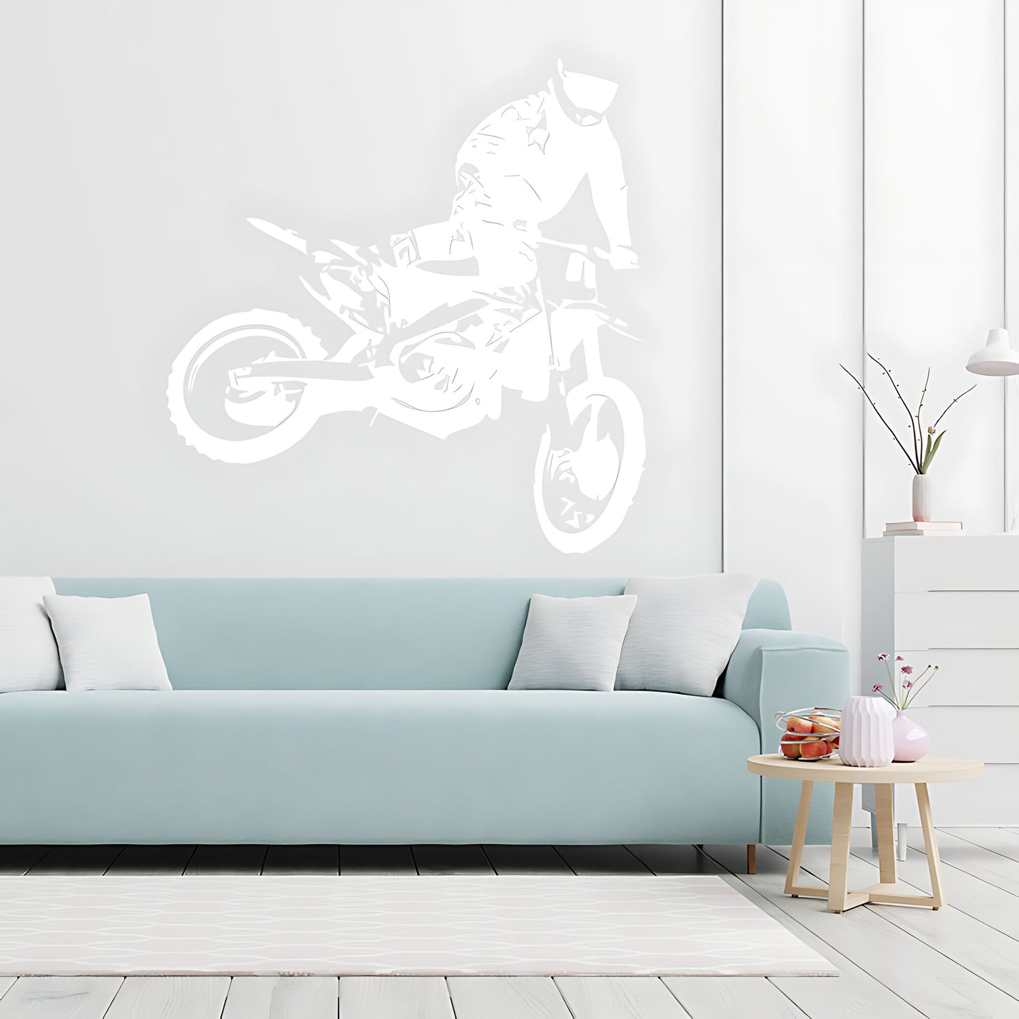 Motocross Dirt Bike Wall Sticker - Boys Bedroom Decal