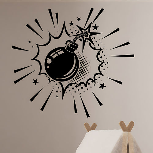 Boom Wall Sticker - Comic Book Pop Art Explosion Decal