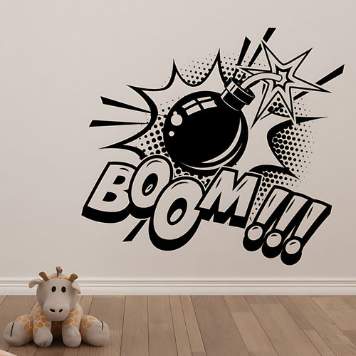 Boom Wall Sticker - Pop Art Explosion Decal