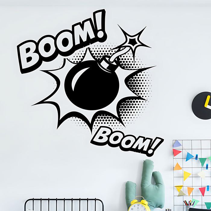 Boom Wall Sticker - Superhero Pop Art Explosion