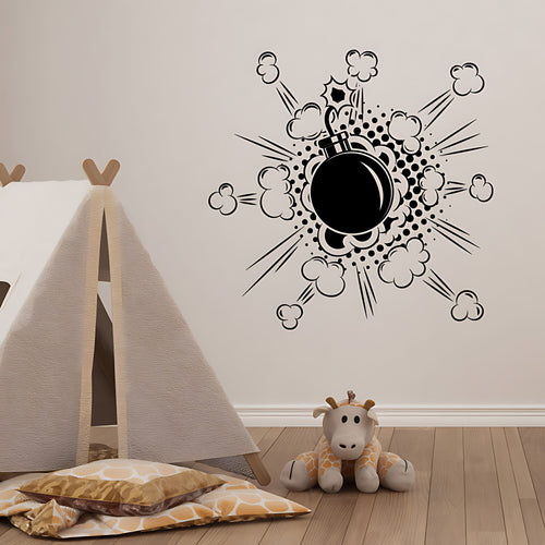 Boom Wall Sticker - Comic Book Pop Art with Retro Bang Graphics