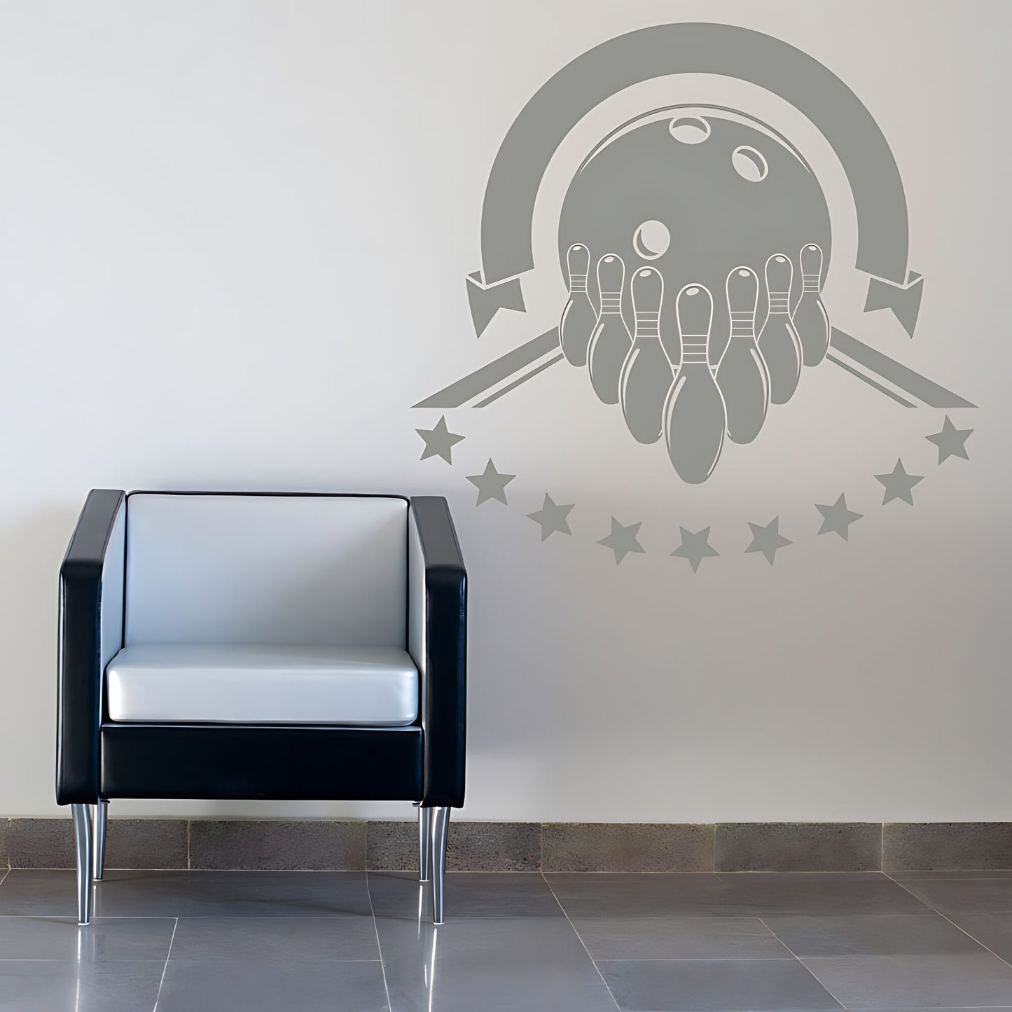 Bowling Alley Wall Sticker - Strike Pin Graphics