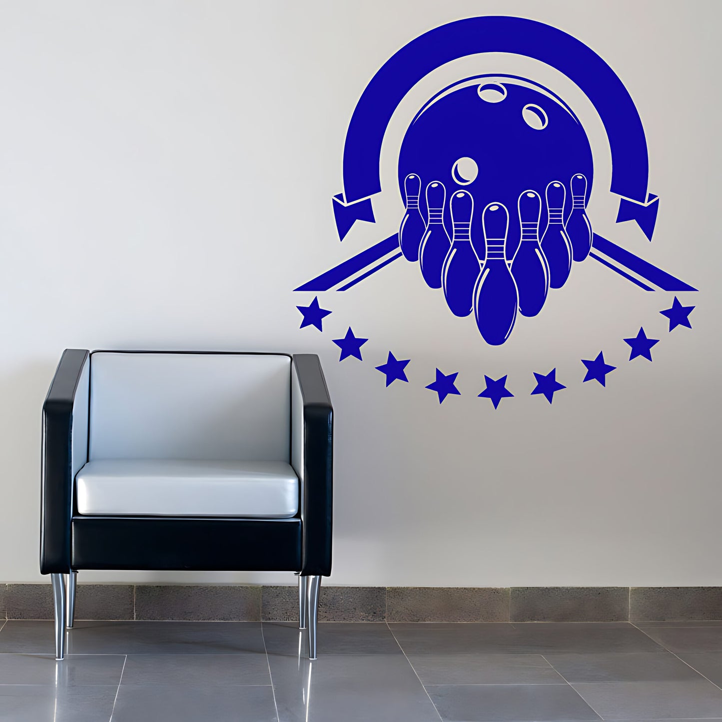 Bowling Alley Wall Sticker - Strike Pin Graphics