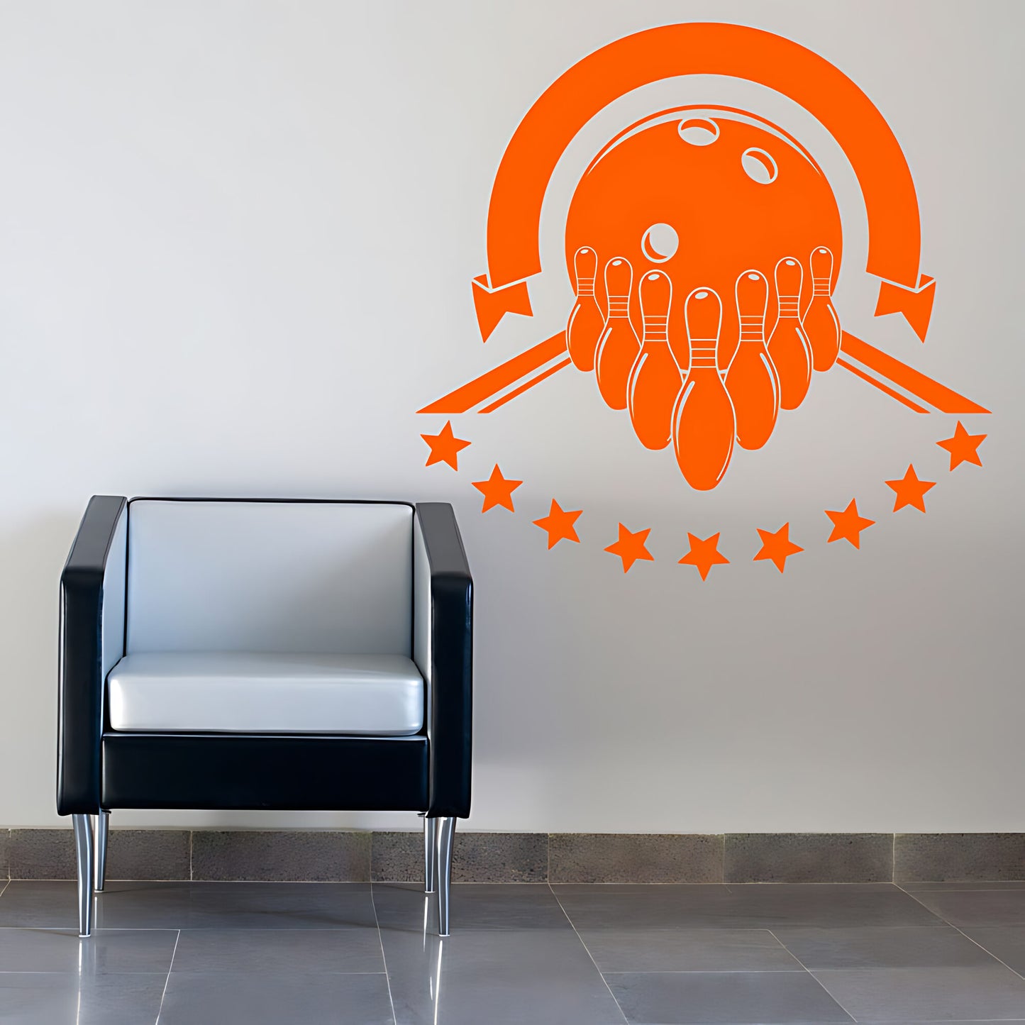 Bowling Alley Wall Sticker - Strike Pin Graphics