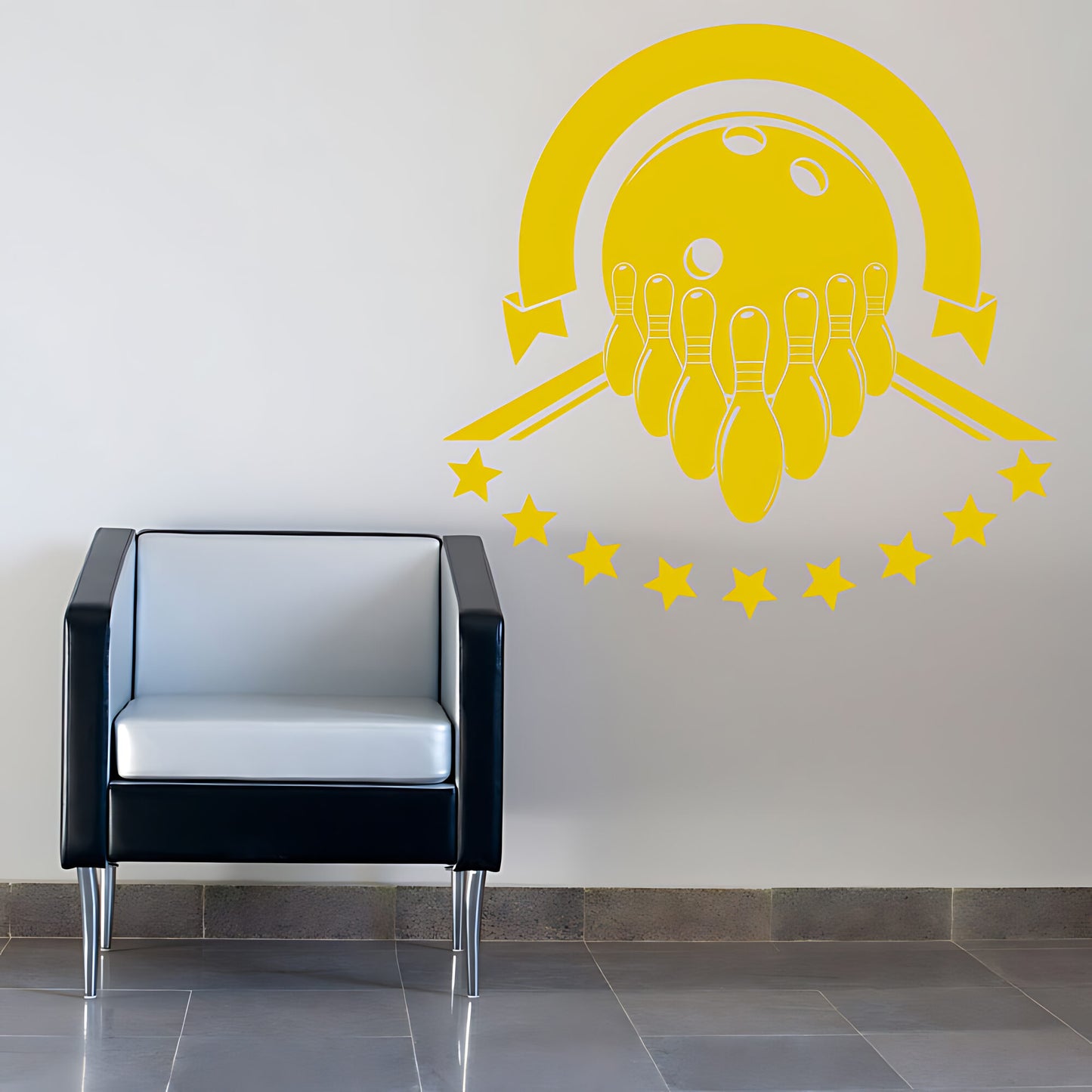 Bowling Alley Wall Sticker - Strike Pin Graphics